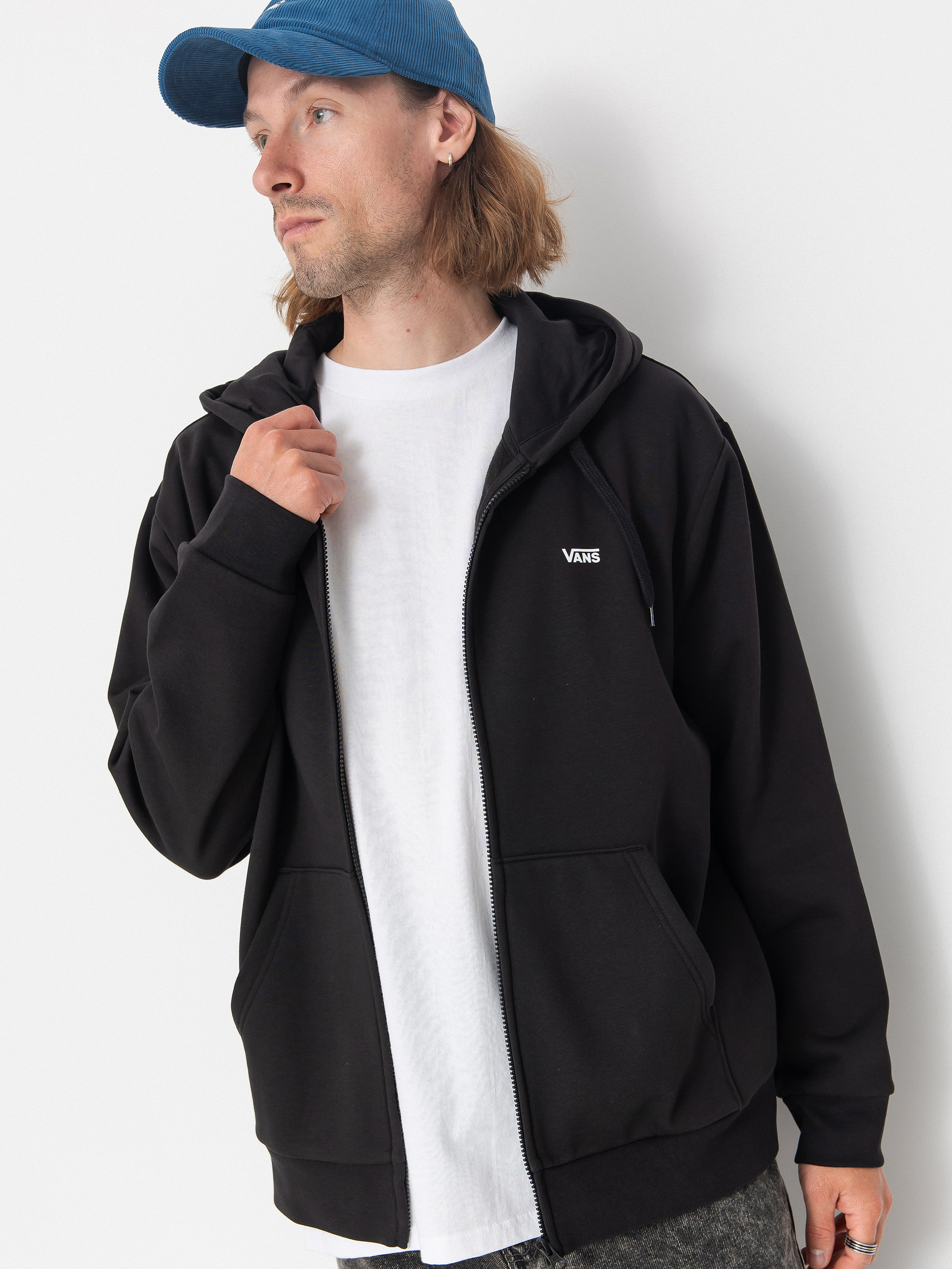 Bluza z kapturem Vans Left Chest ZHD (black)