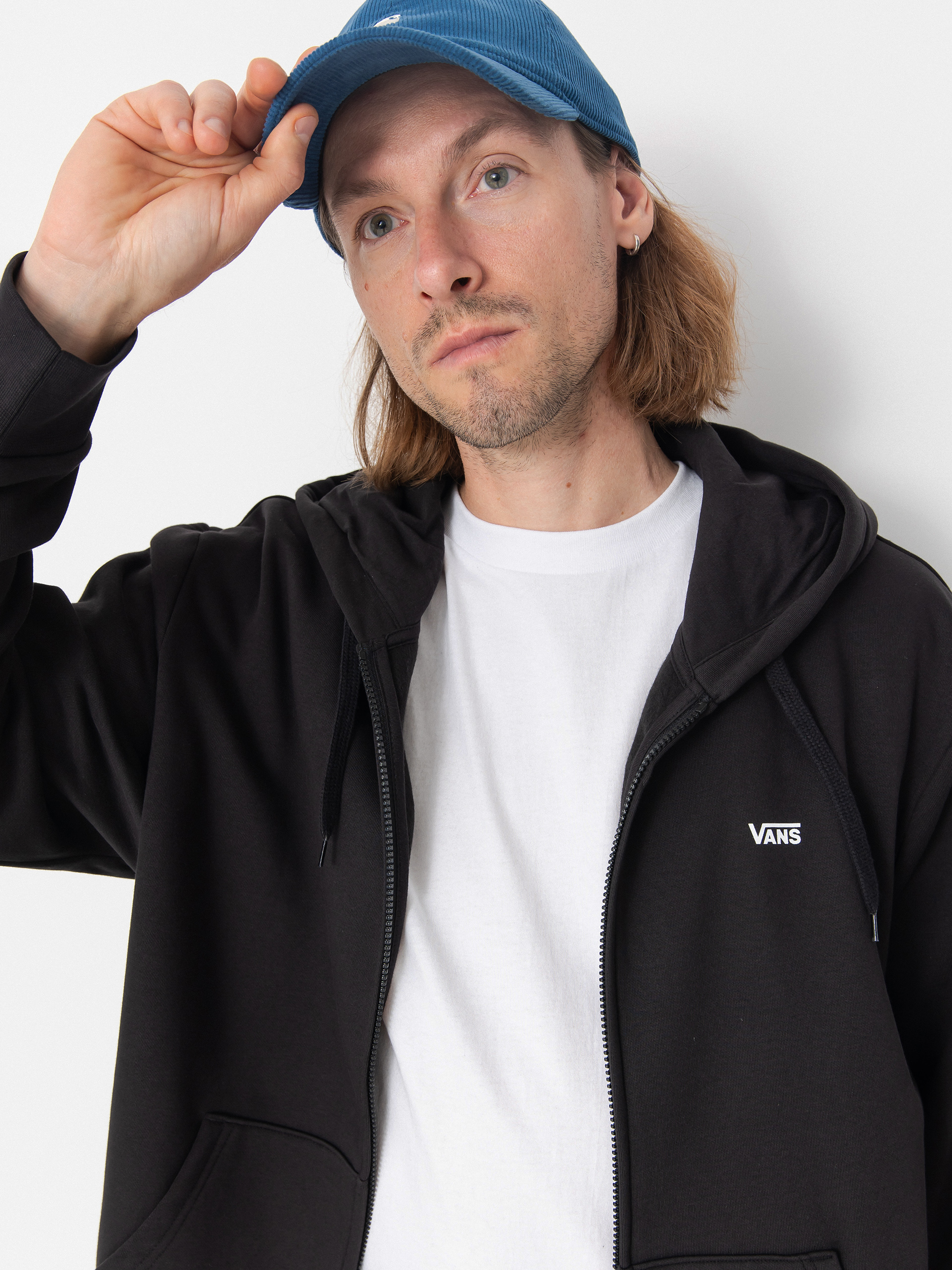 Bluza z kapturem Vans Left Chest ZHD (black)