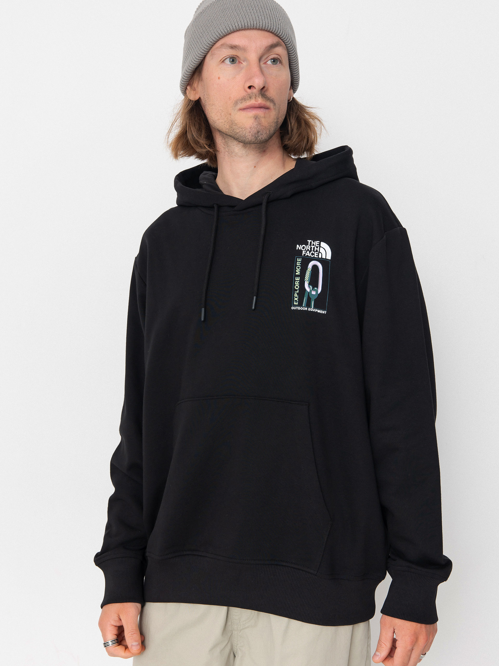 Bluza z kapturem The North Face Explore Gear Relaxed HD (tnf black)