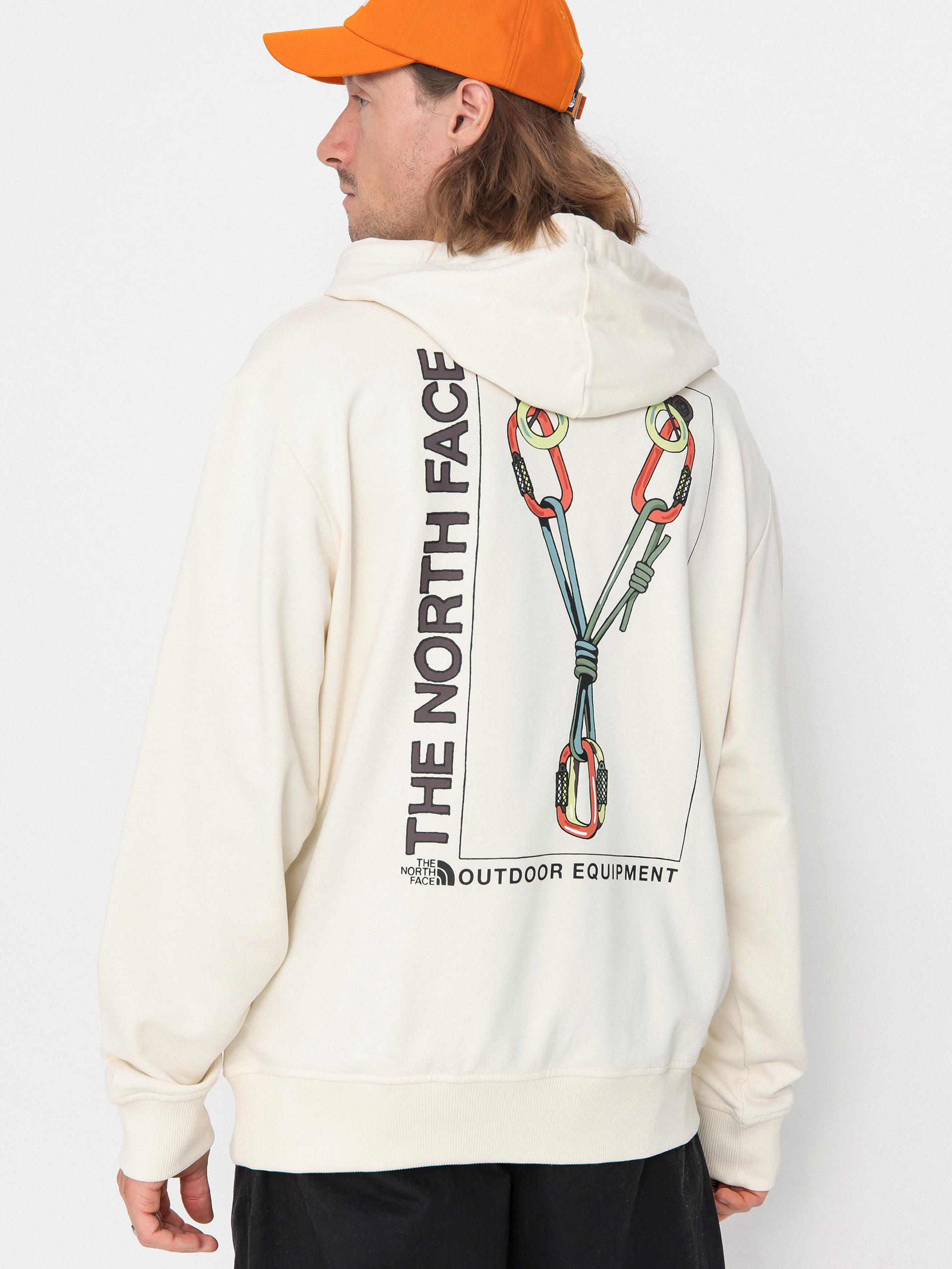 Bluza z kapturem The North Face Explore Gear Relaxed HD (white dune)