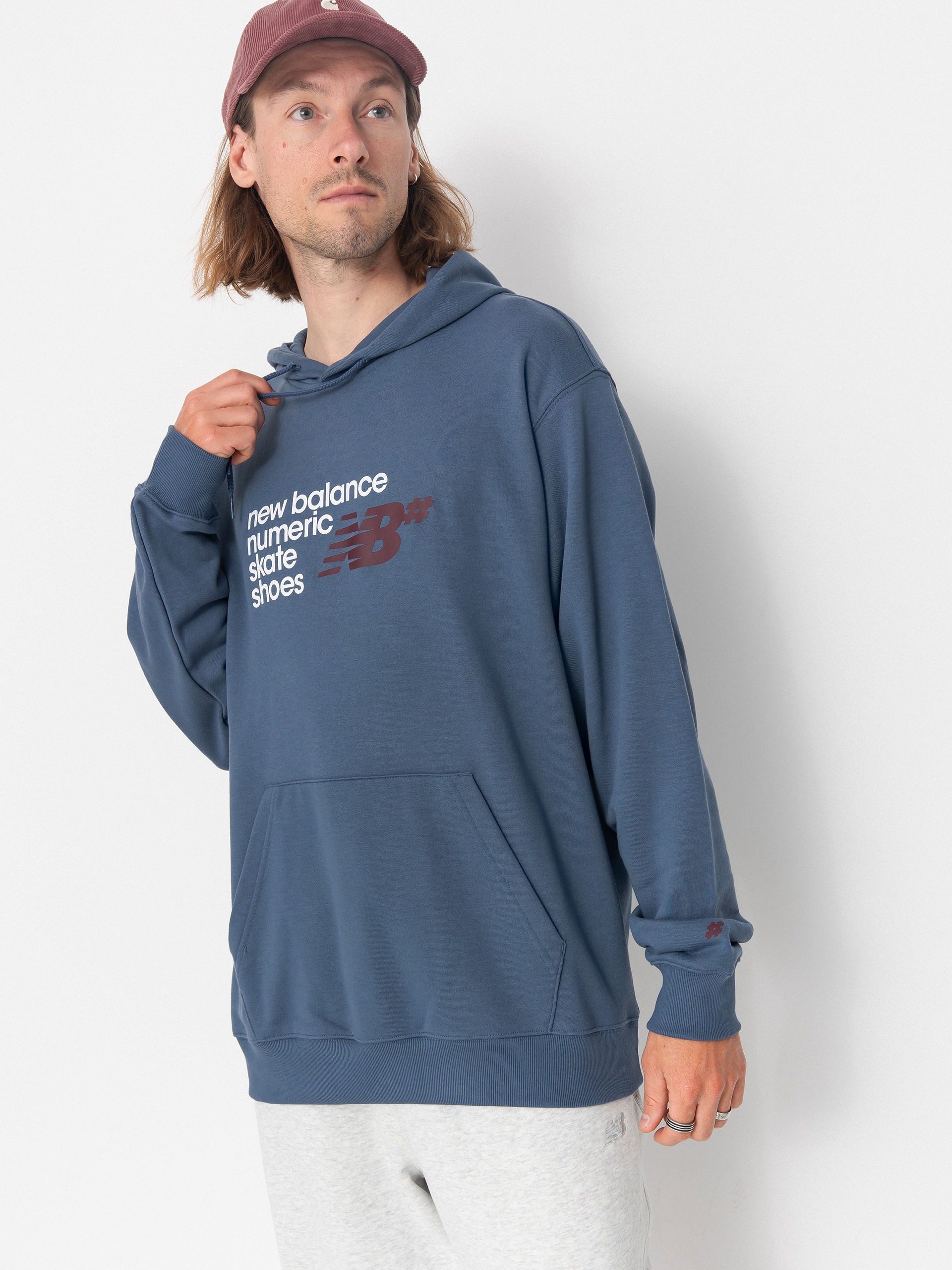 Bluza z kapturem New Balance Numeric HD (blue)