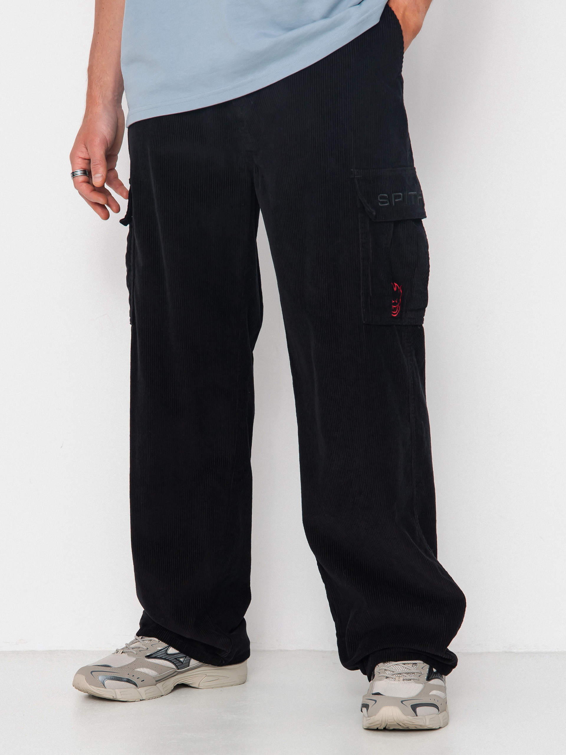 Spodnie Spitfire Classic 87 Corduroy Cargo (black)