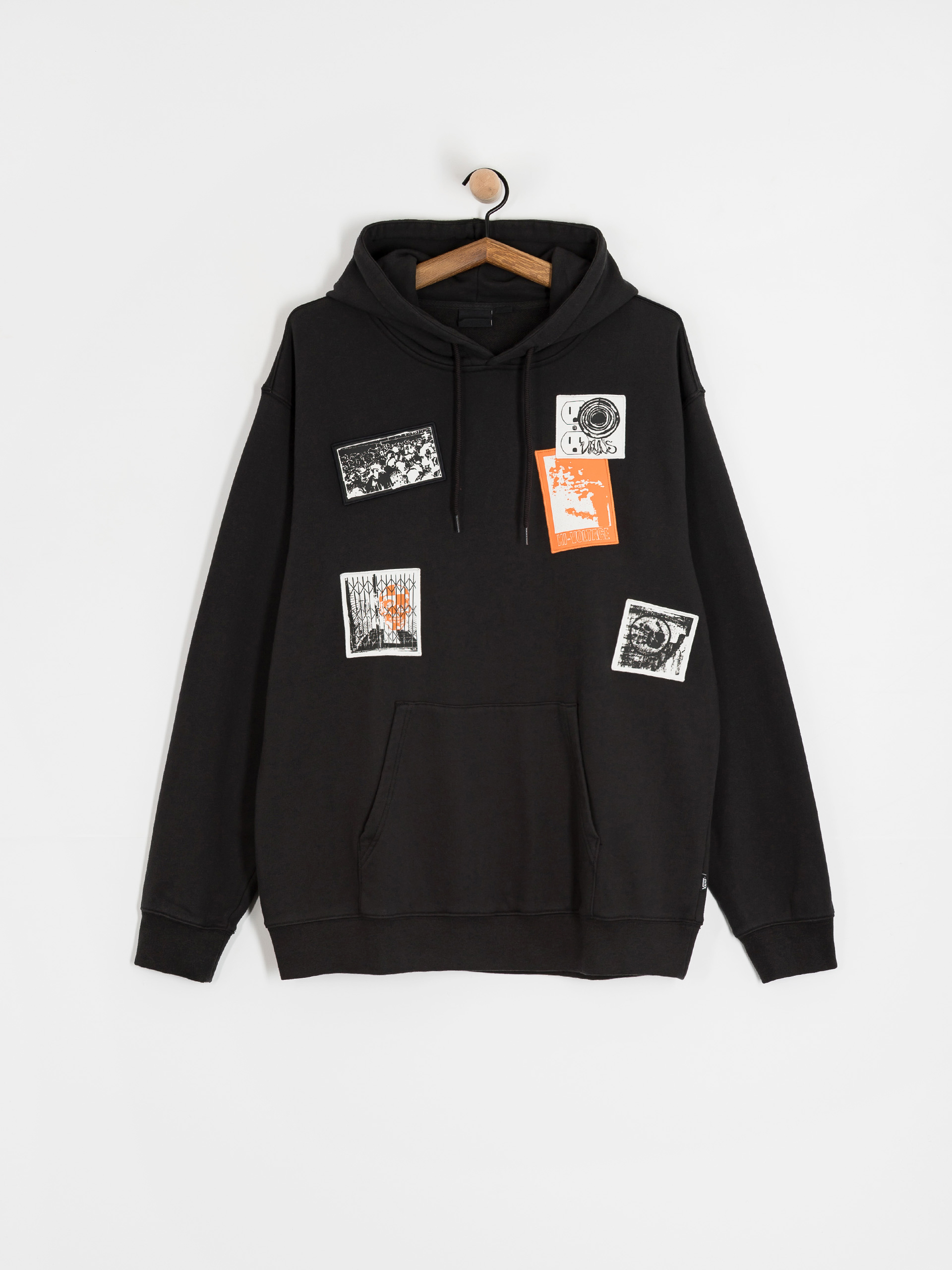 Bluza z kapturem Vans Punk Patch HD (black)