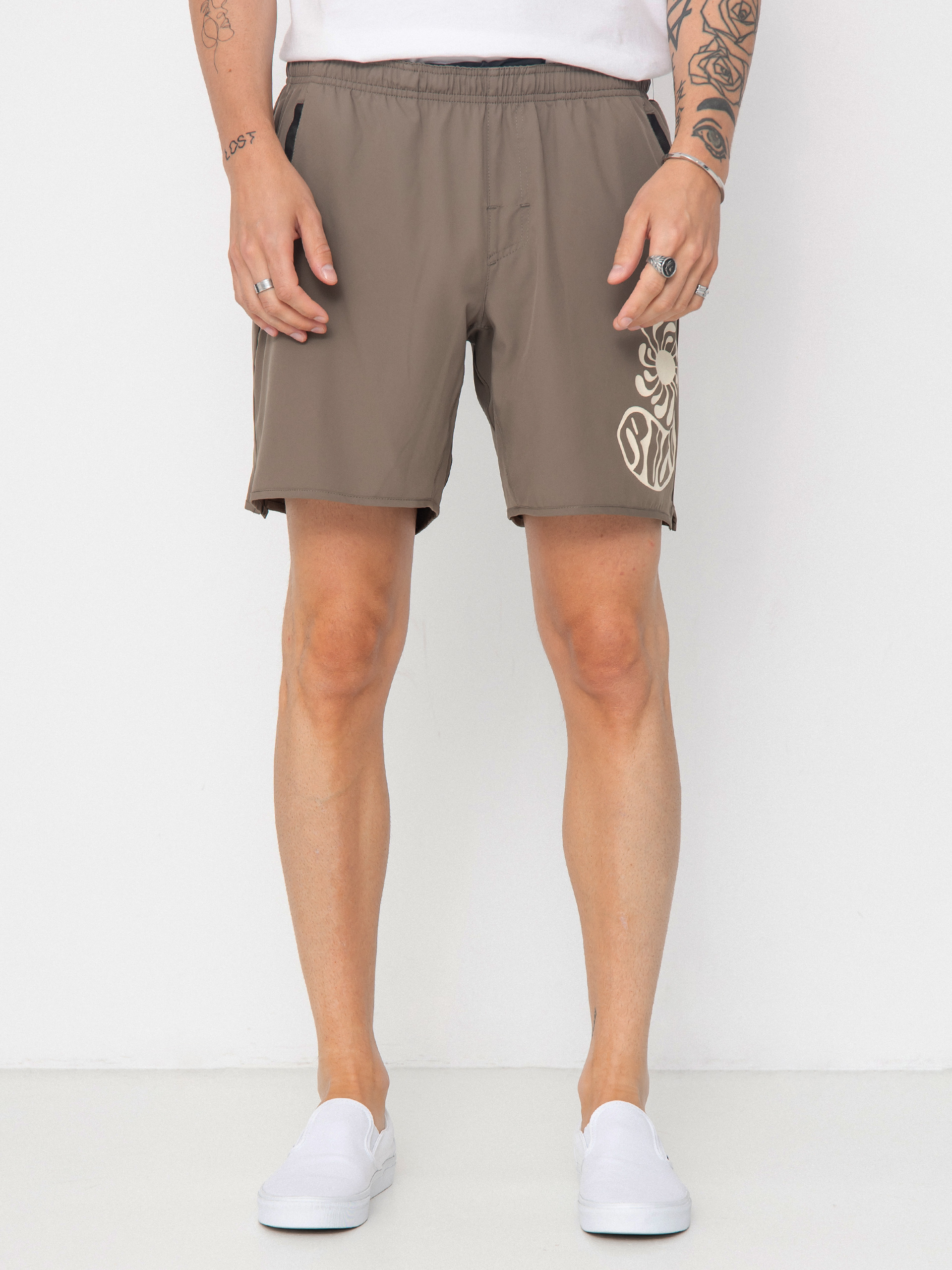 Szorty RVCA Lauryn Yogger Stretch (mushroom)