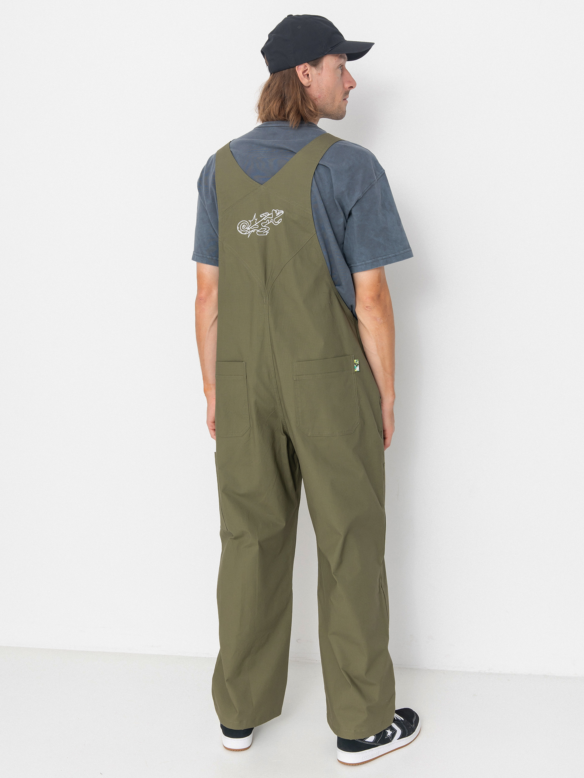 Spodnie Nike SB Federation Agnostic Overalls (medium olive/white)