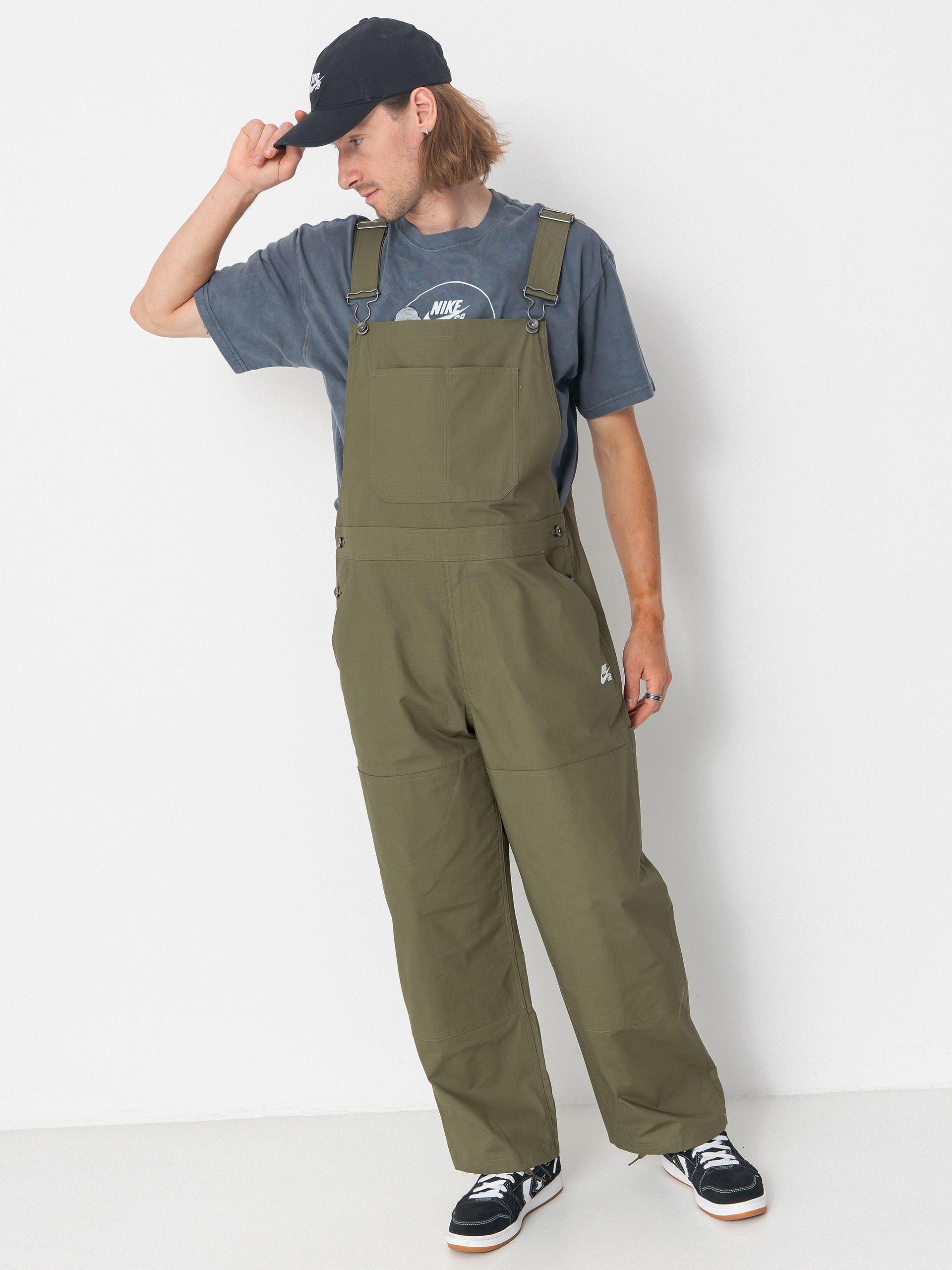 Spodnie Nike SB Federation Agnostic Overalls (medium olive/white)