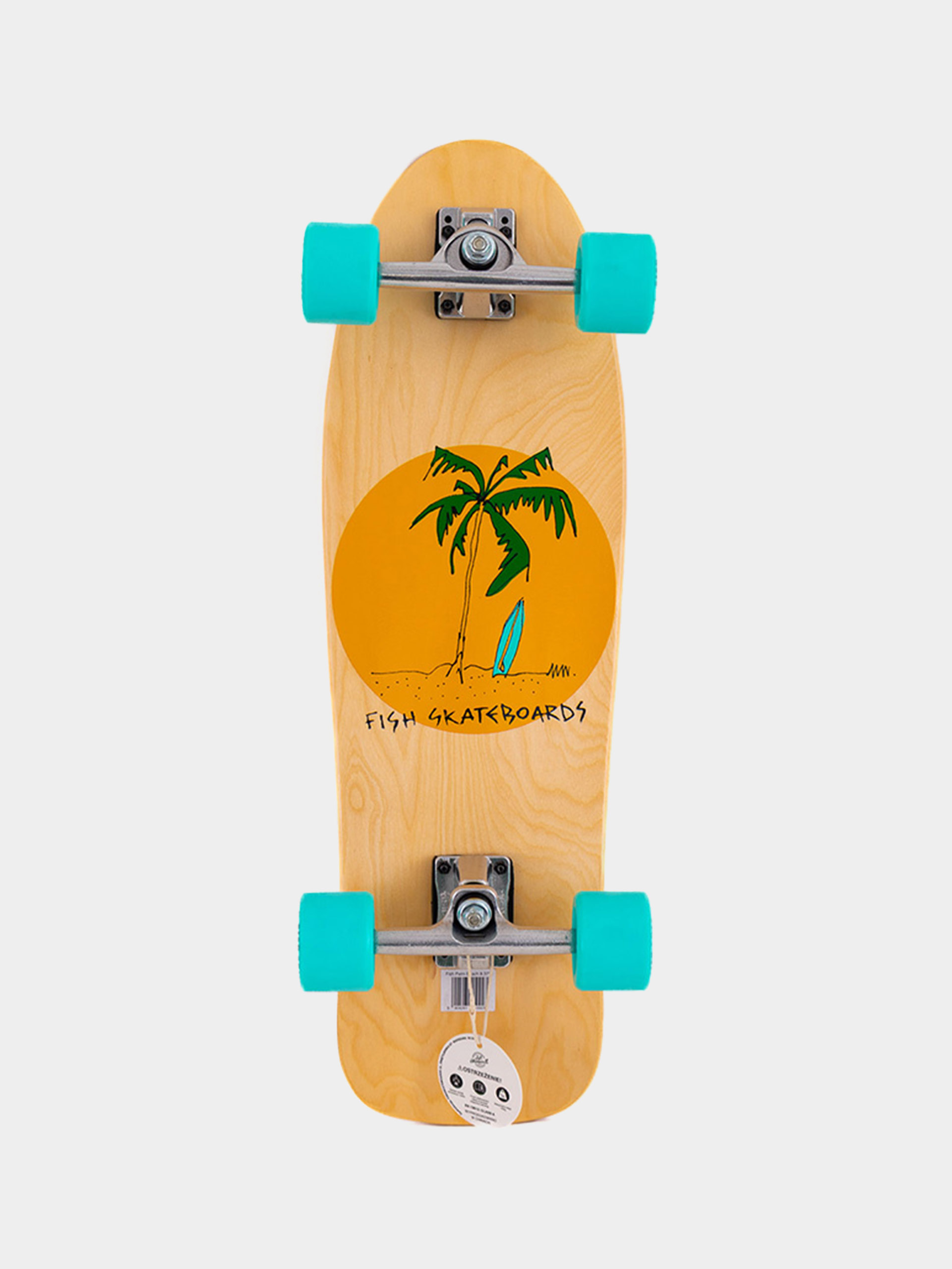 Deskorolka cruiser Fish Skateboards Surfskate Palm Beach