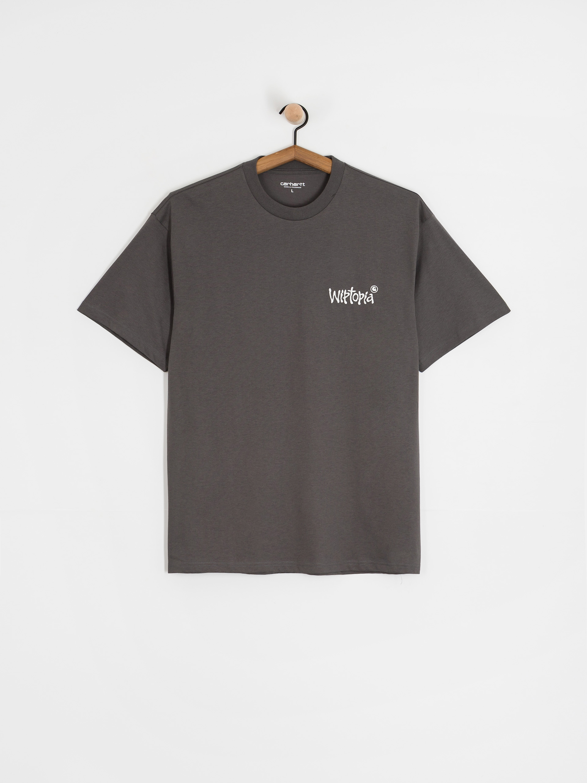 T-shirt Carhartt WIP Wiptopia Script (porphyry/wax)