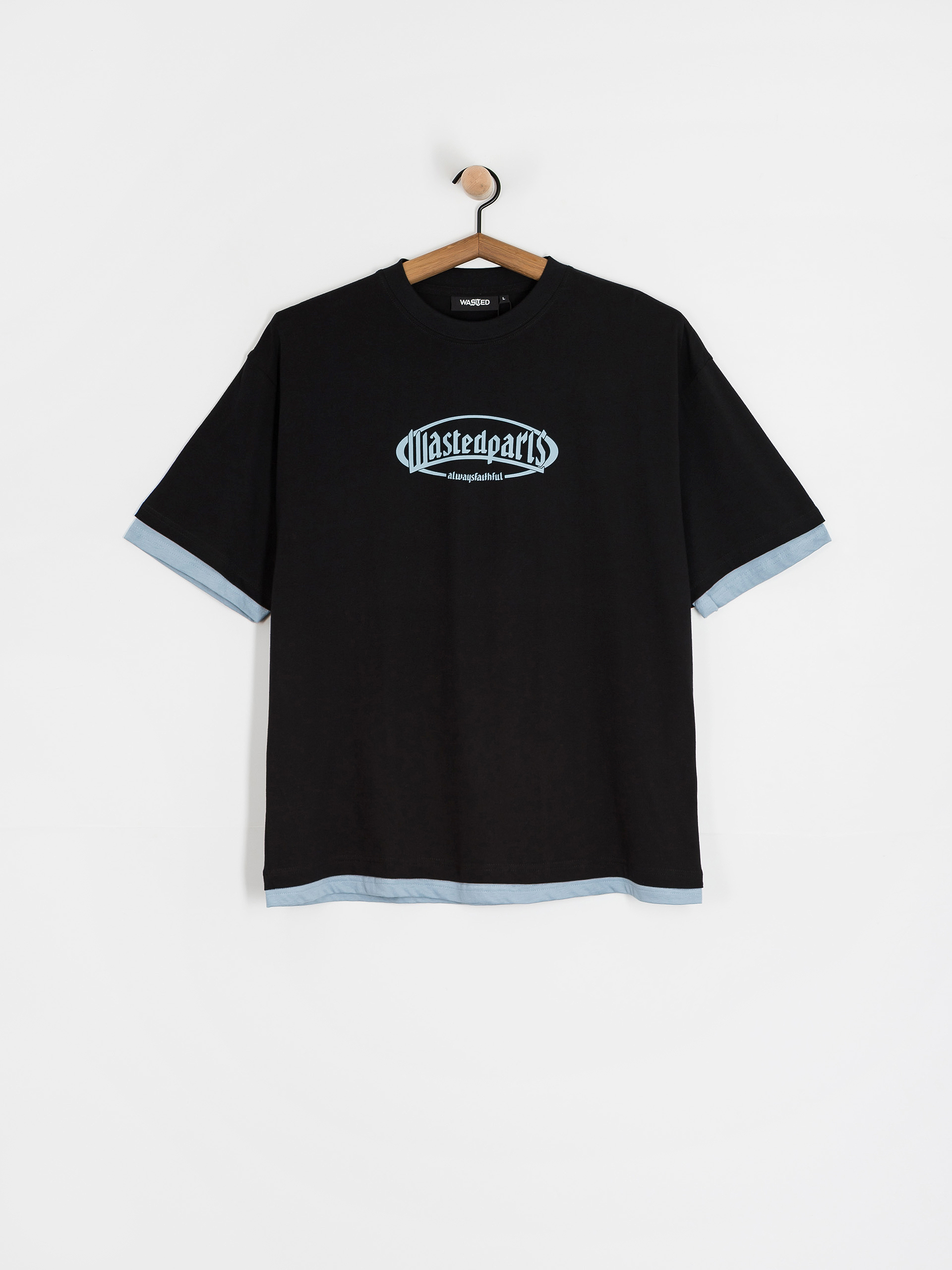 T-shirt Wasted Paris Yard T Nine (black/light blue)