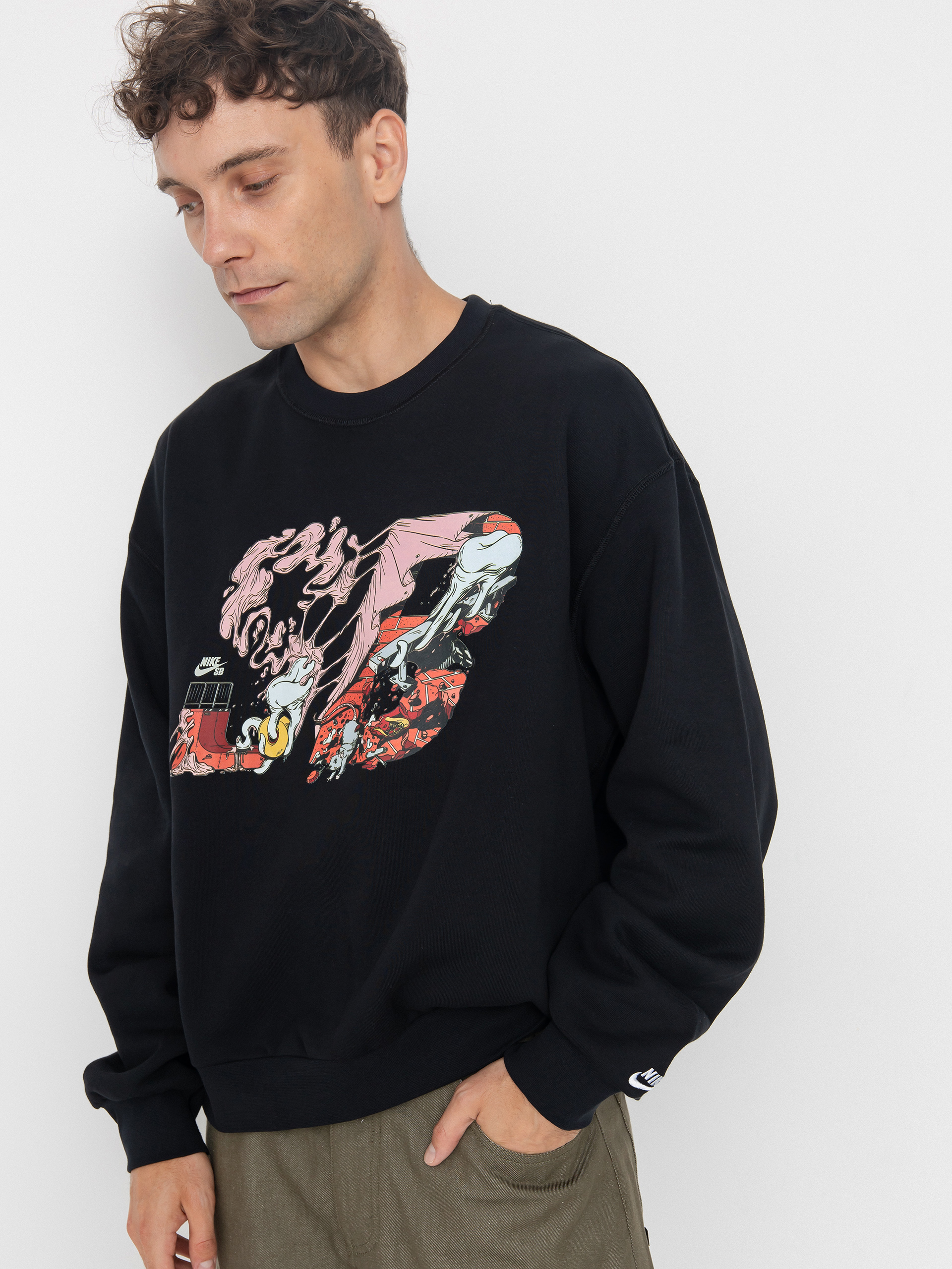 Bluza Nike SB Bb Ssnl Gfx Crew (black/white)
