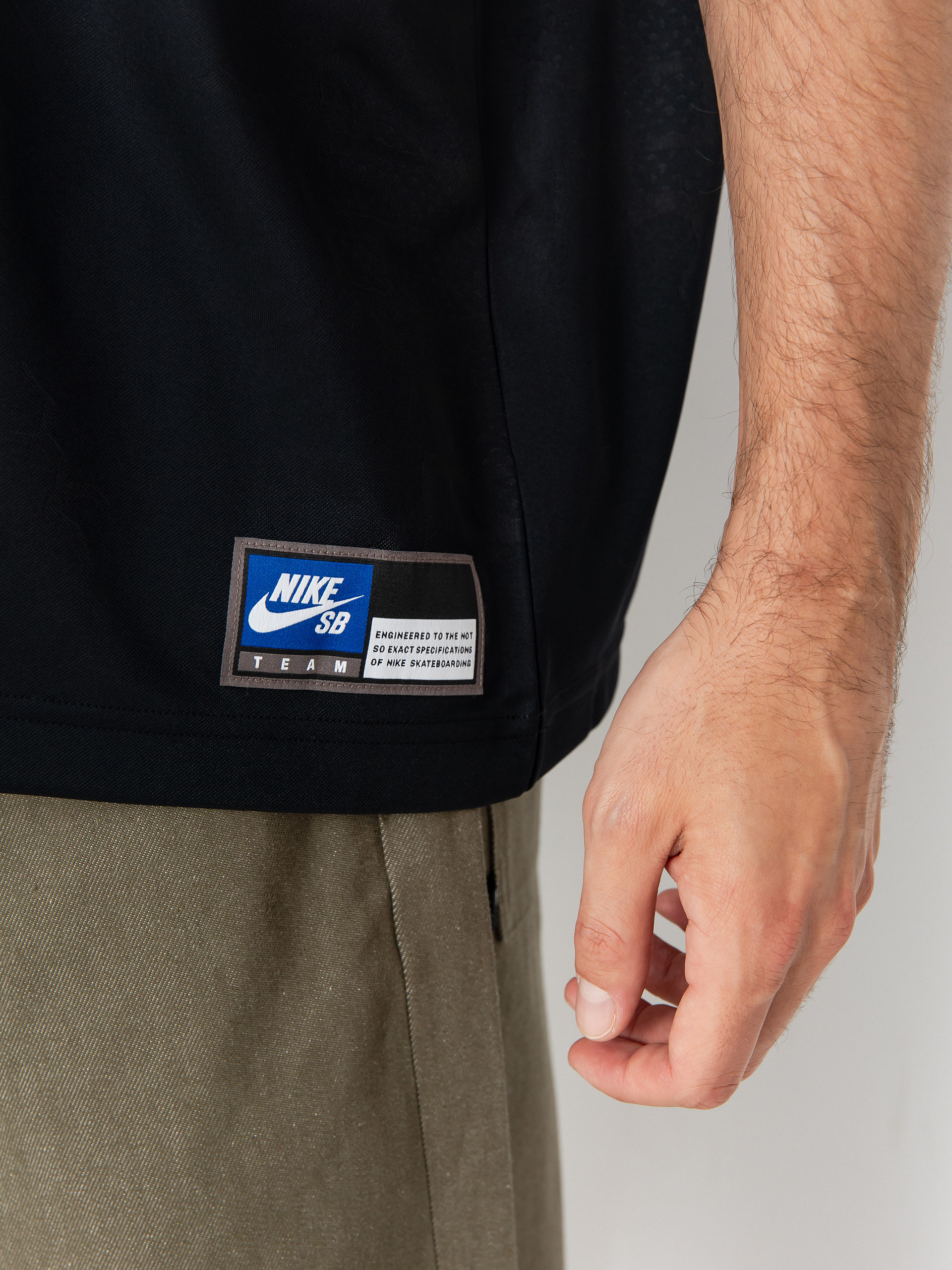 Polo Nike SB DF Jacquard Jersey (black/sail)