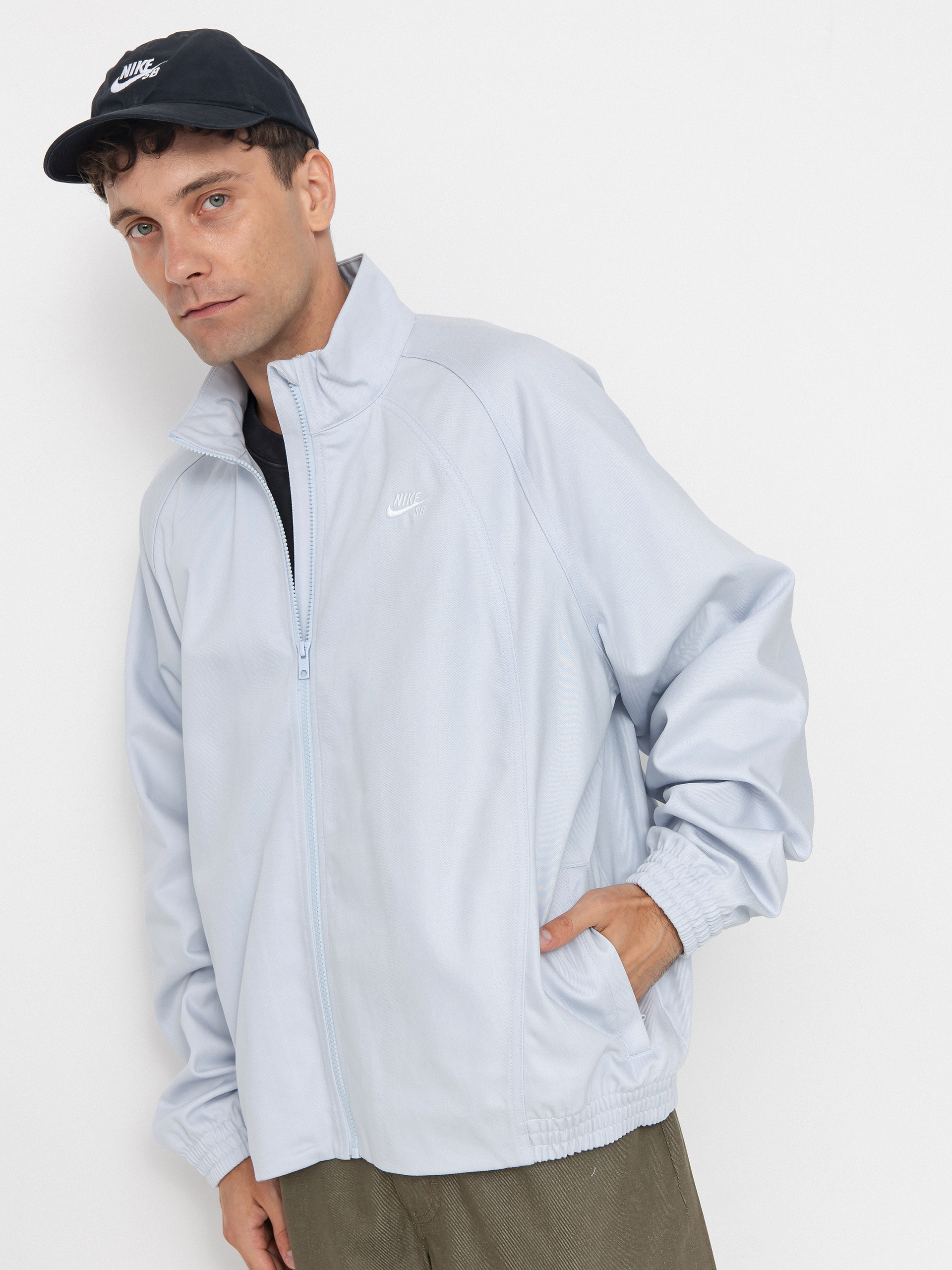 Kurtka Nike SB Denim FZ Trak (football grey/white)