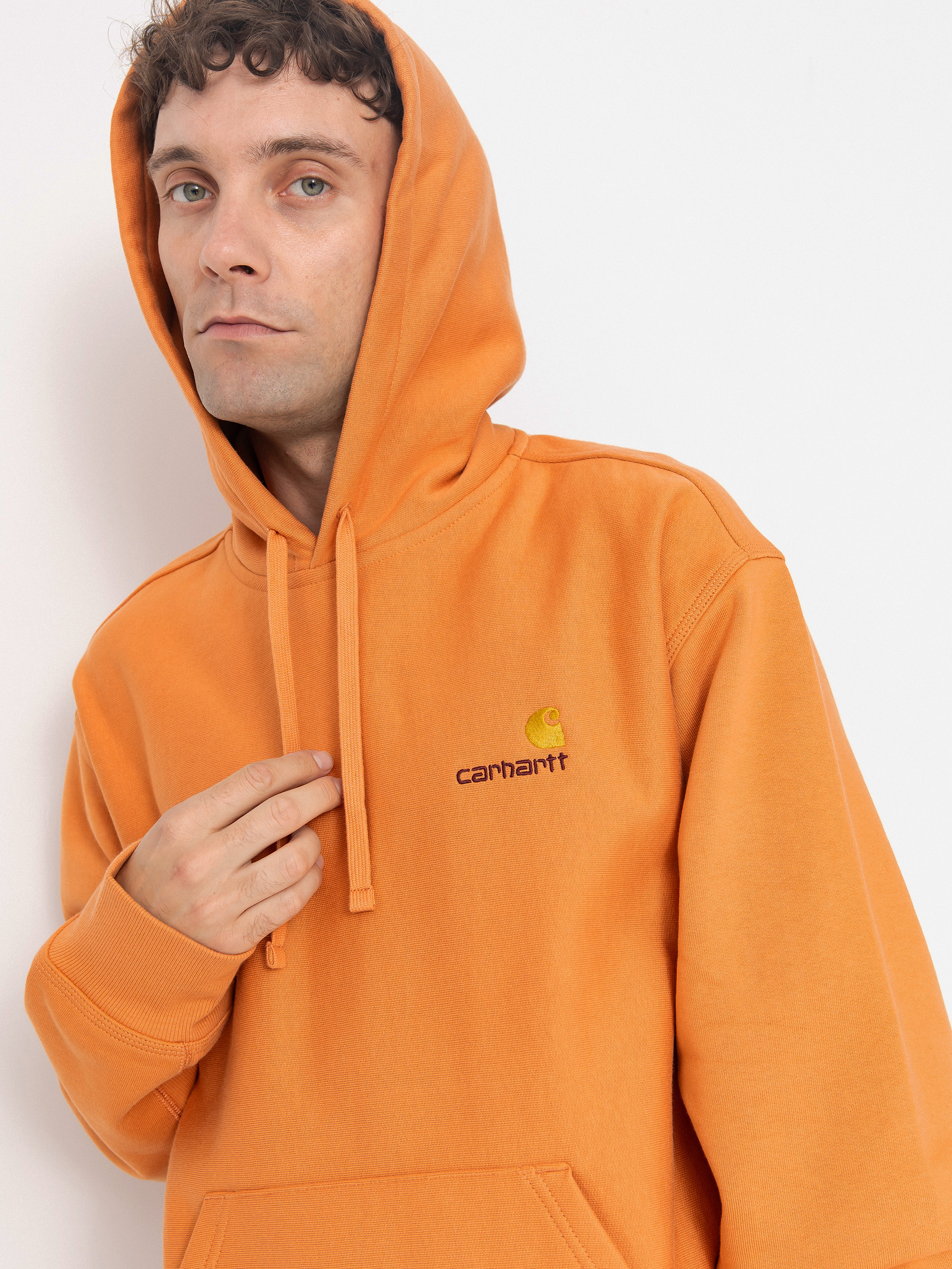 Bluza z kapturem Carhartt WIP American Script HD (redhaven)