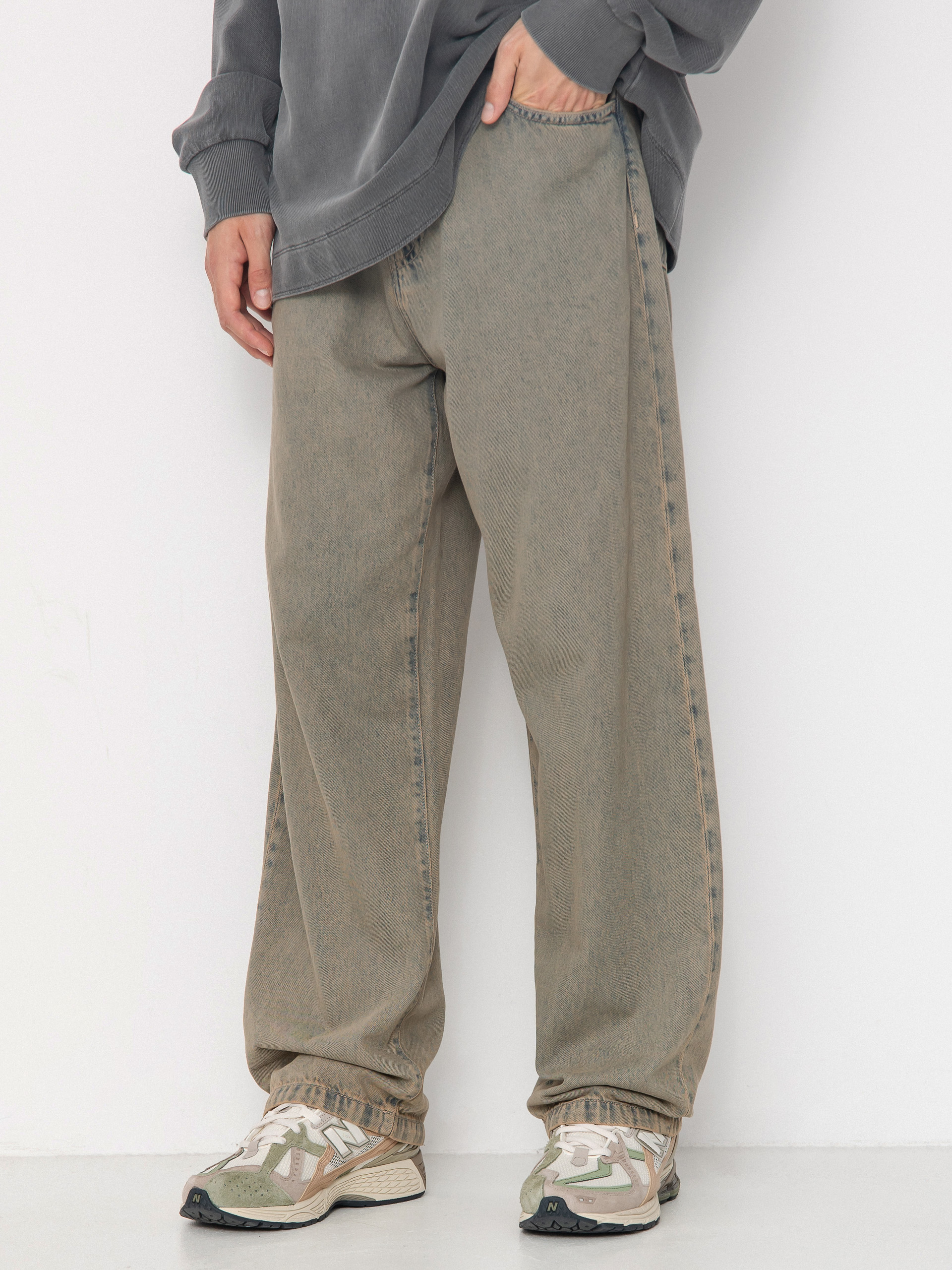 Spodnie Carhartt WIP Landon (blue/leather/garment dyed)