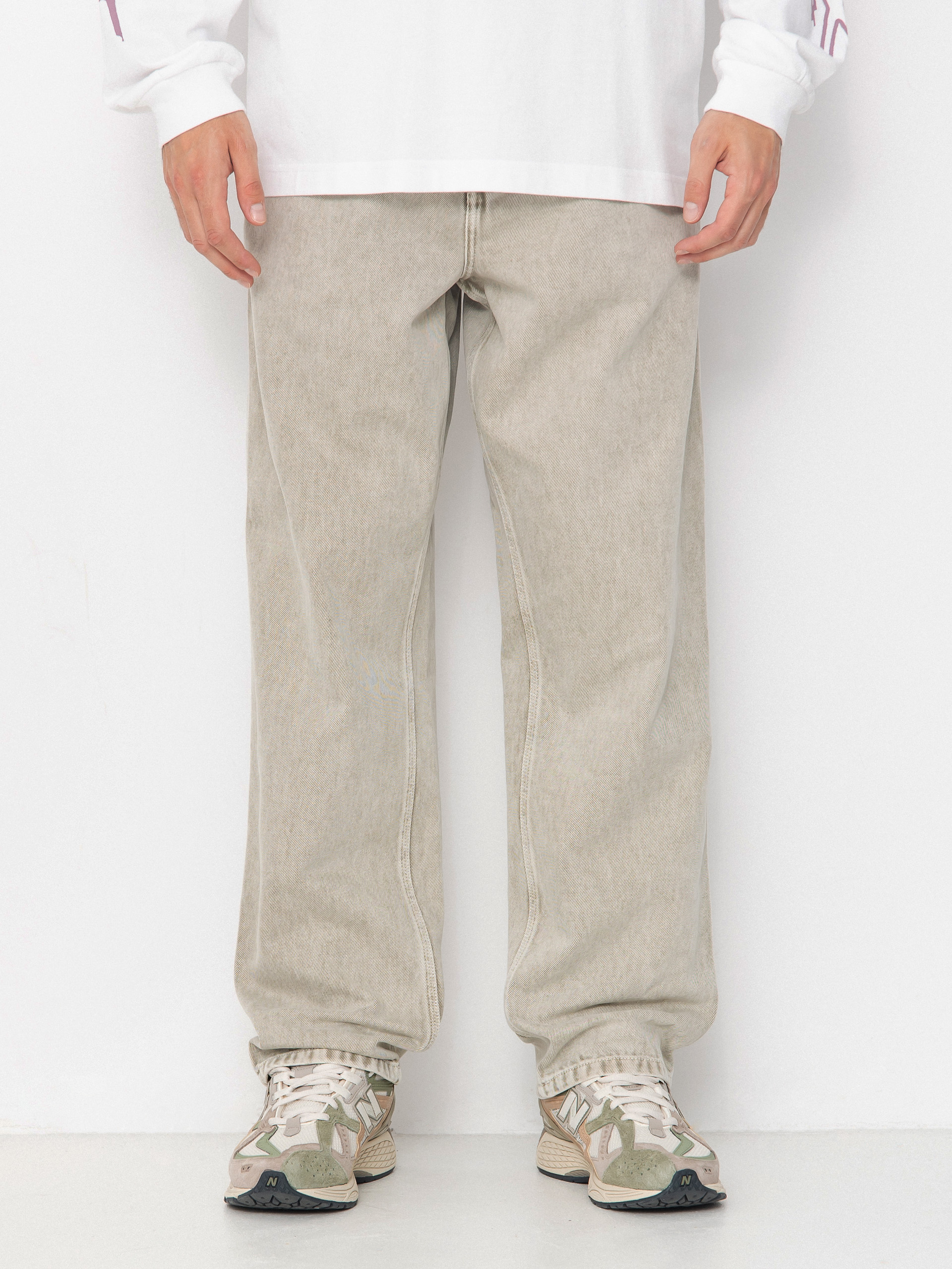 Spodnie Carhartt WIP Single Knee (opuntia/chalk wash)