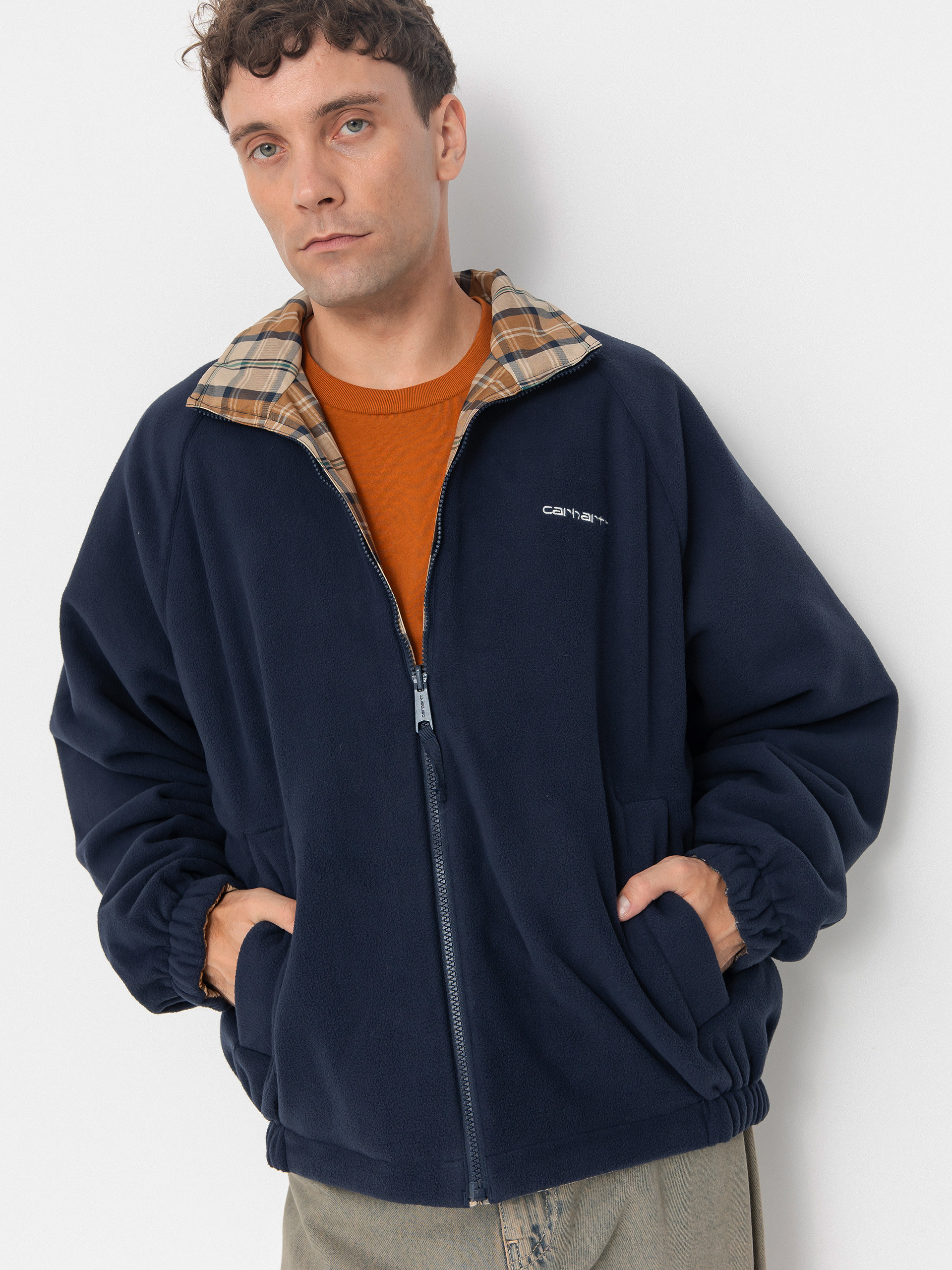 Kurtka Carhartt WIP Reversible Planer (planer check/wall/air force blue)