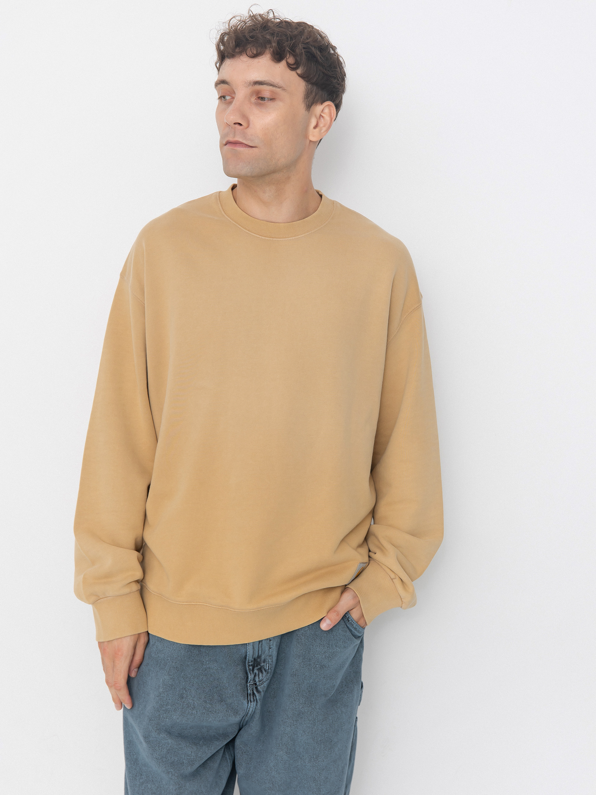Bluza Carhartt WIP Hudson (dusty h brown/chalk wash)