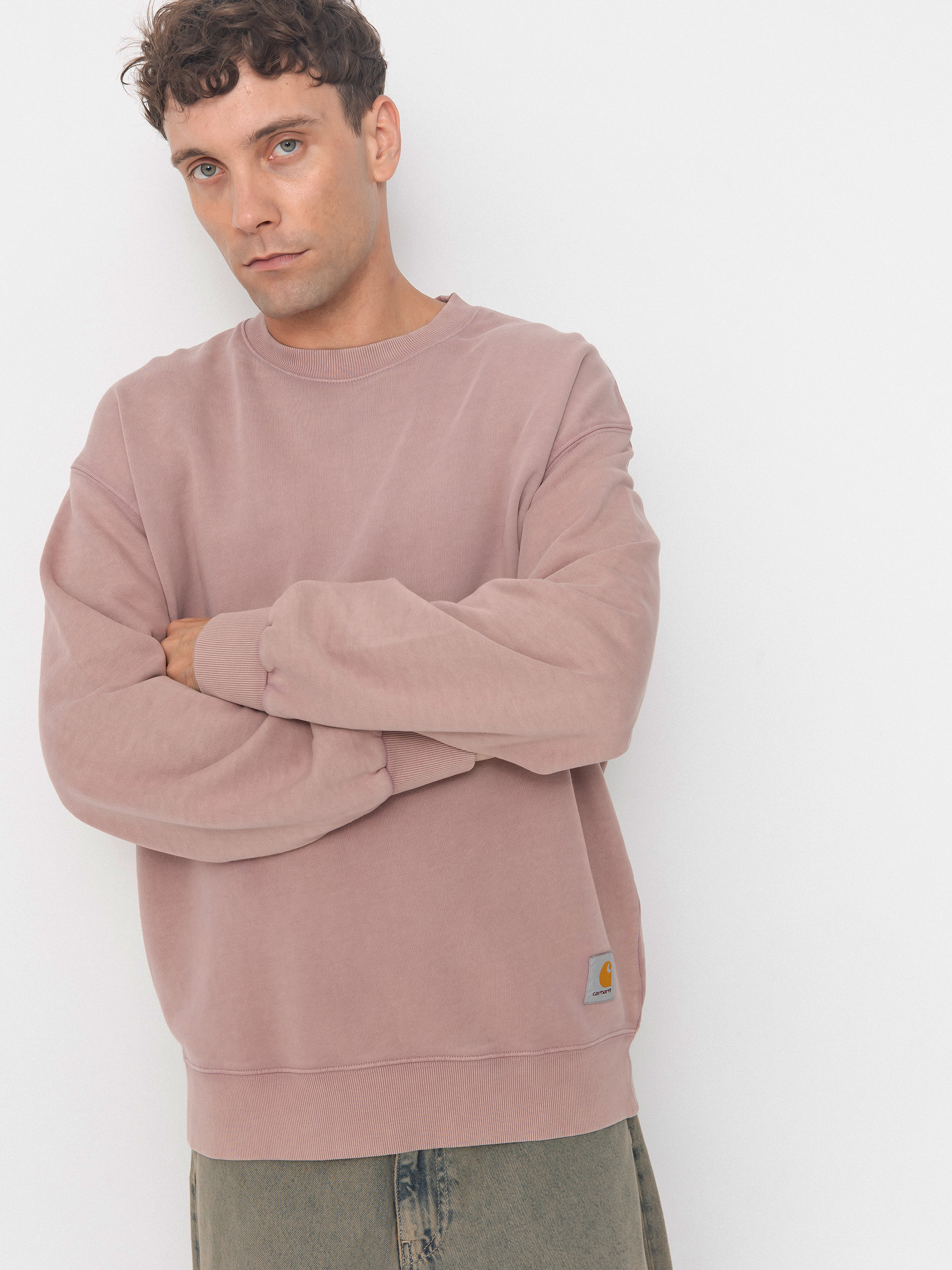 Bluza Carhartt WIP Hudson (daphne/chalk wash)