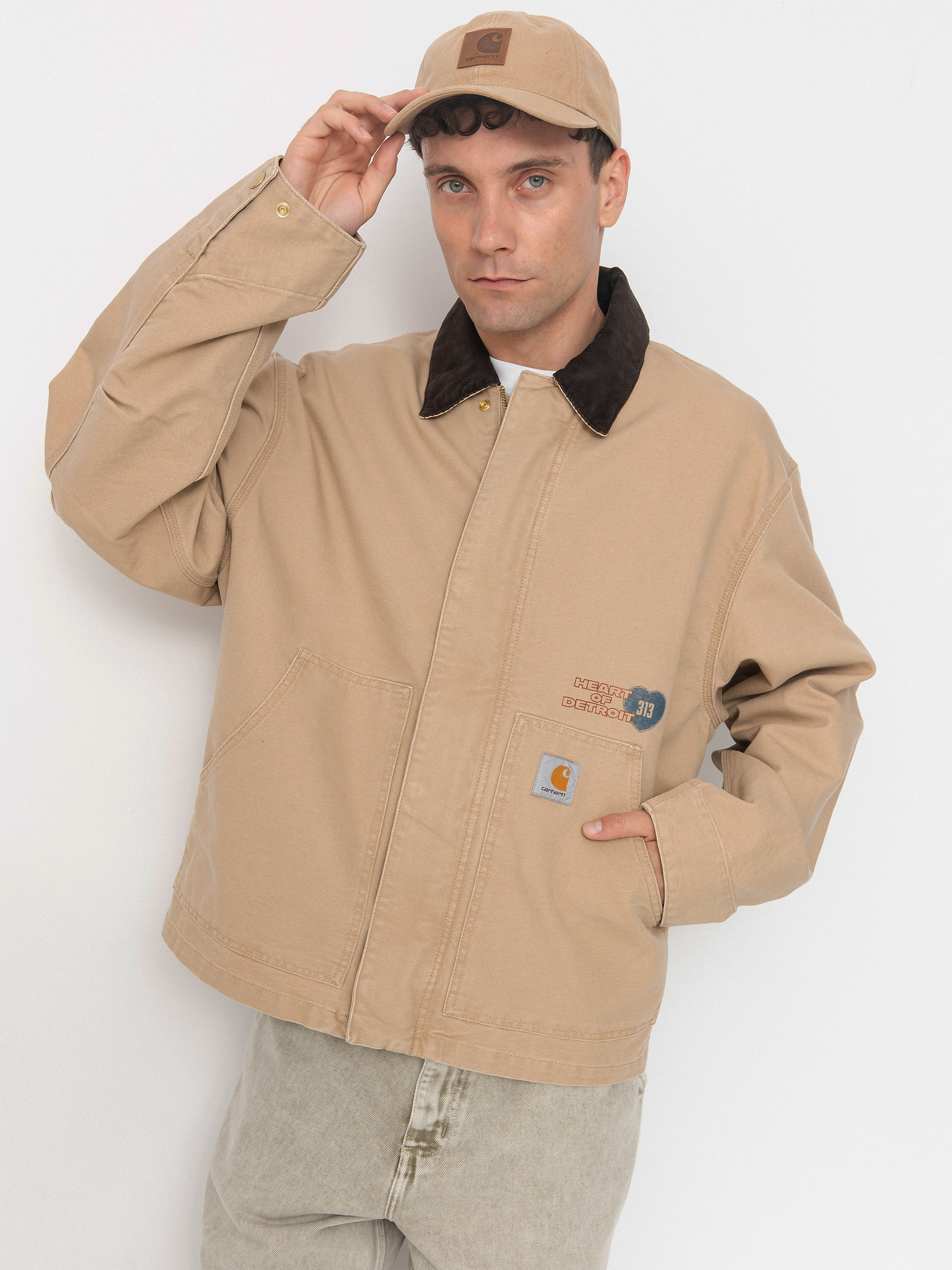 carhartt 09’s dead stock Kurtka Carhartt WIP OG Arcan Graphic - brązowy (dusty h