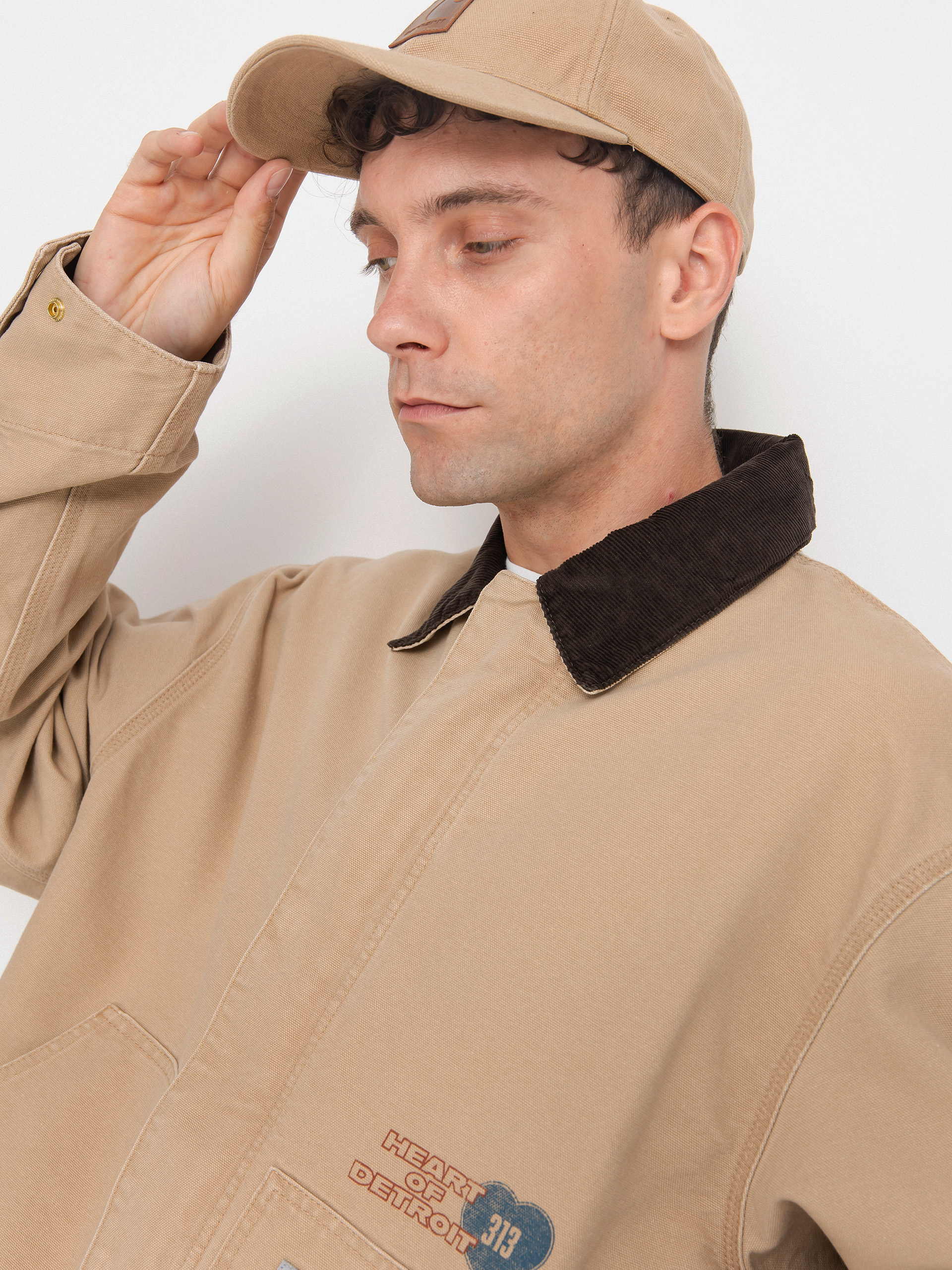 Kurtka Carhartt WIP OG Arcan Graphic (dusty h brown/tobacco/heavy stone wash)