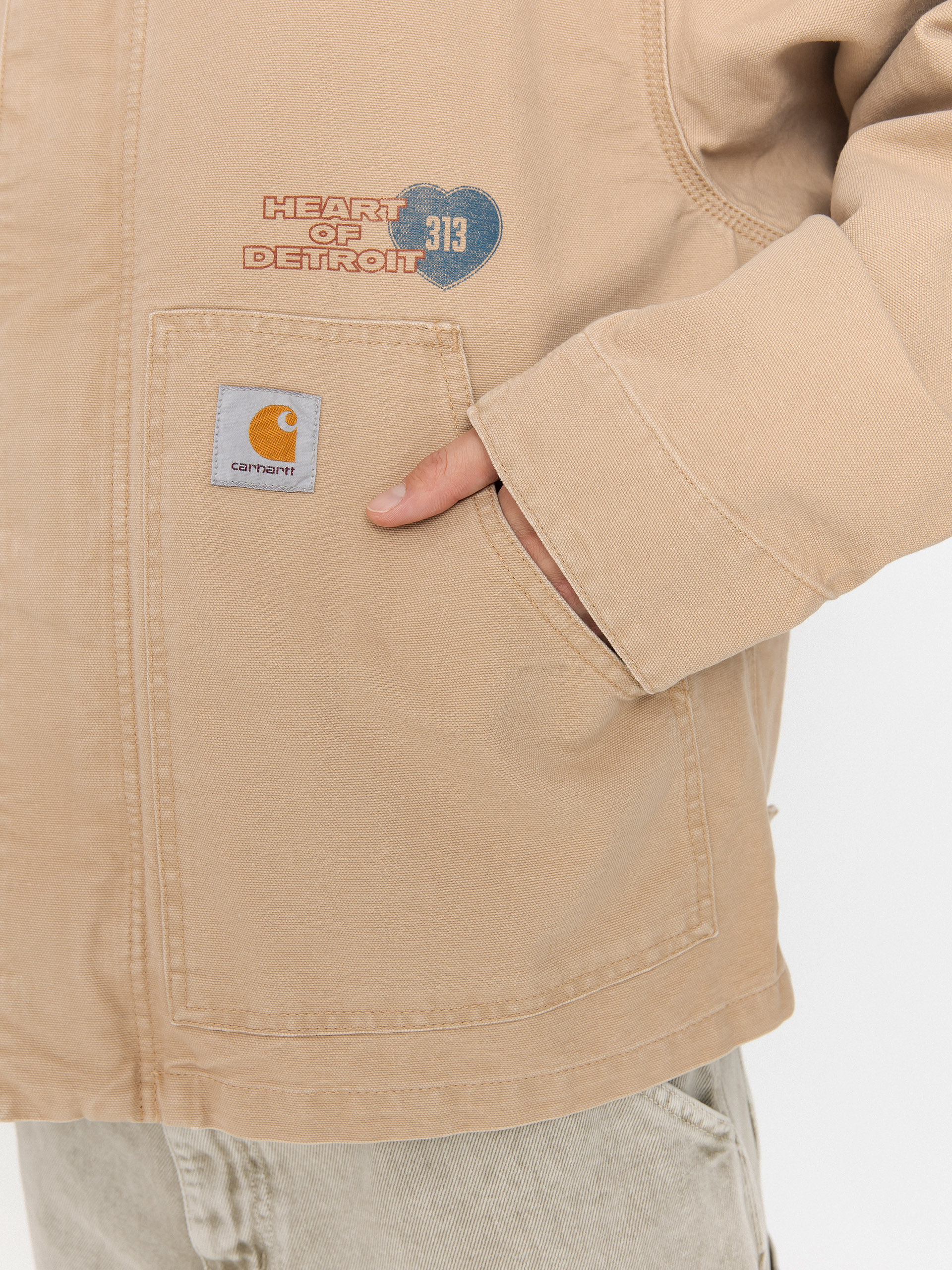Kurtka Carhartt WIP OG Arcan Graphic (dusty h brown/tobacco/heavy stone wash)