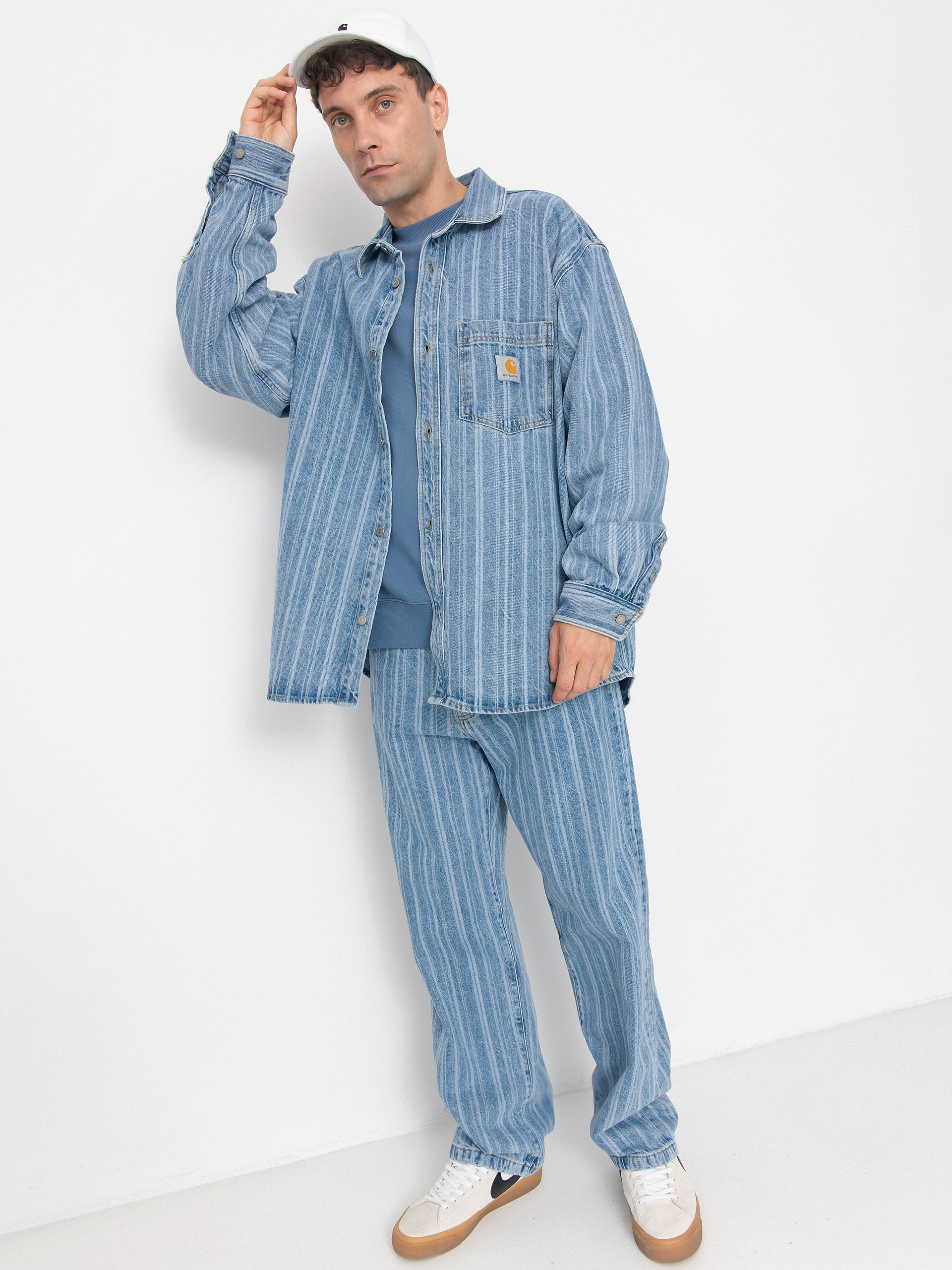 Kurtka Carhartt WIP Rylan (rylan stripe/blue/stone bleached)