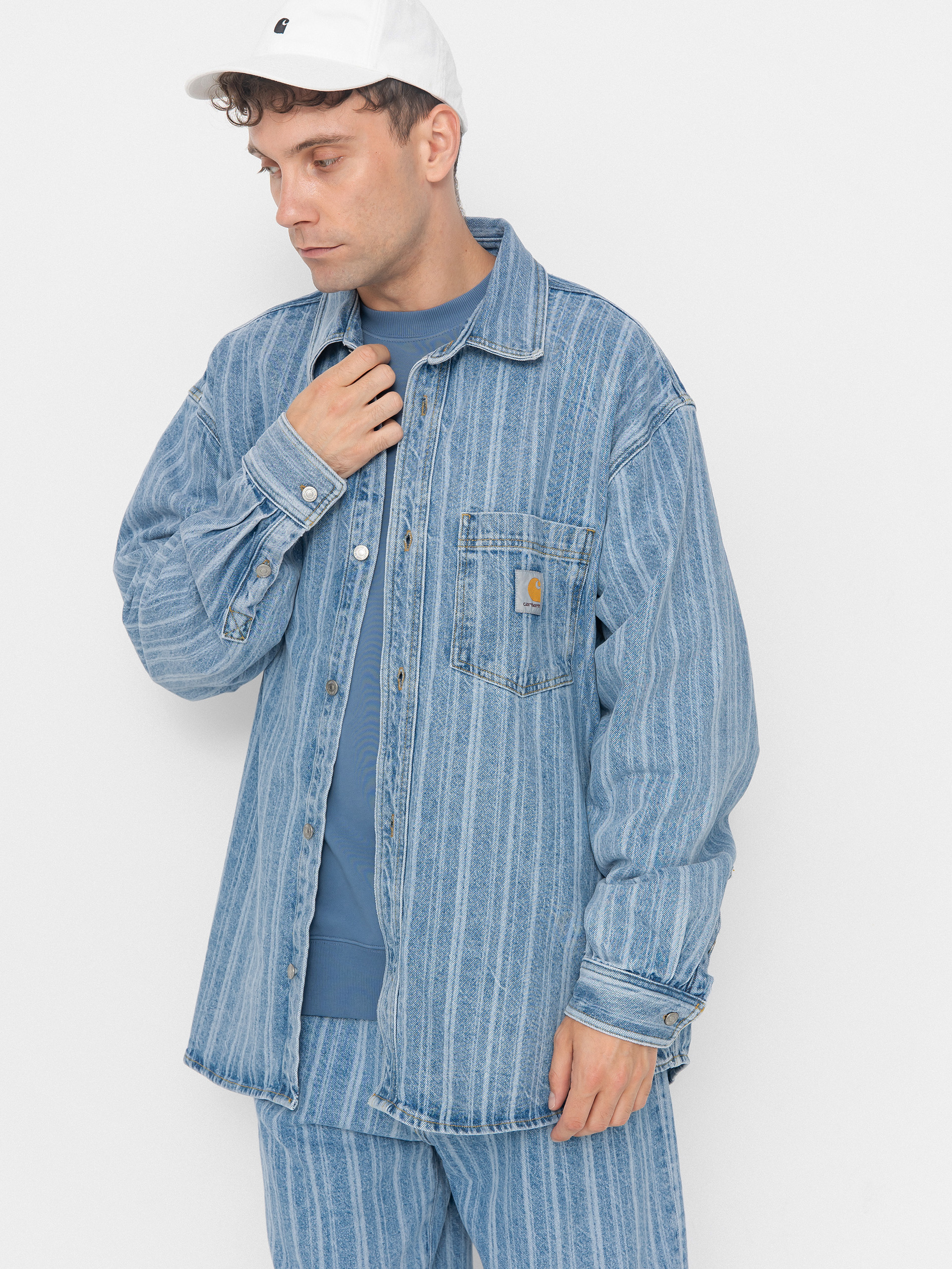 Kurtka Carhartt WIP Rylan (rylan stripe/blue/stone bleached)