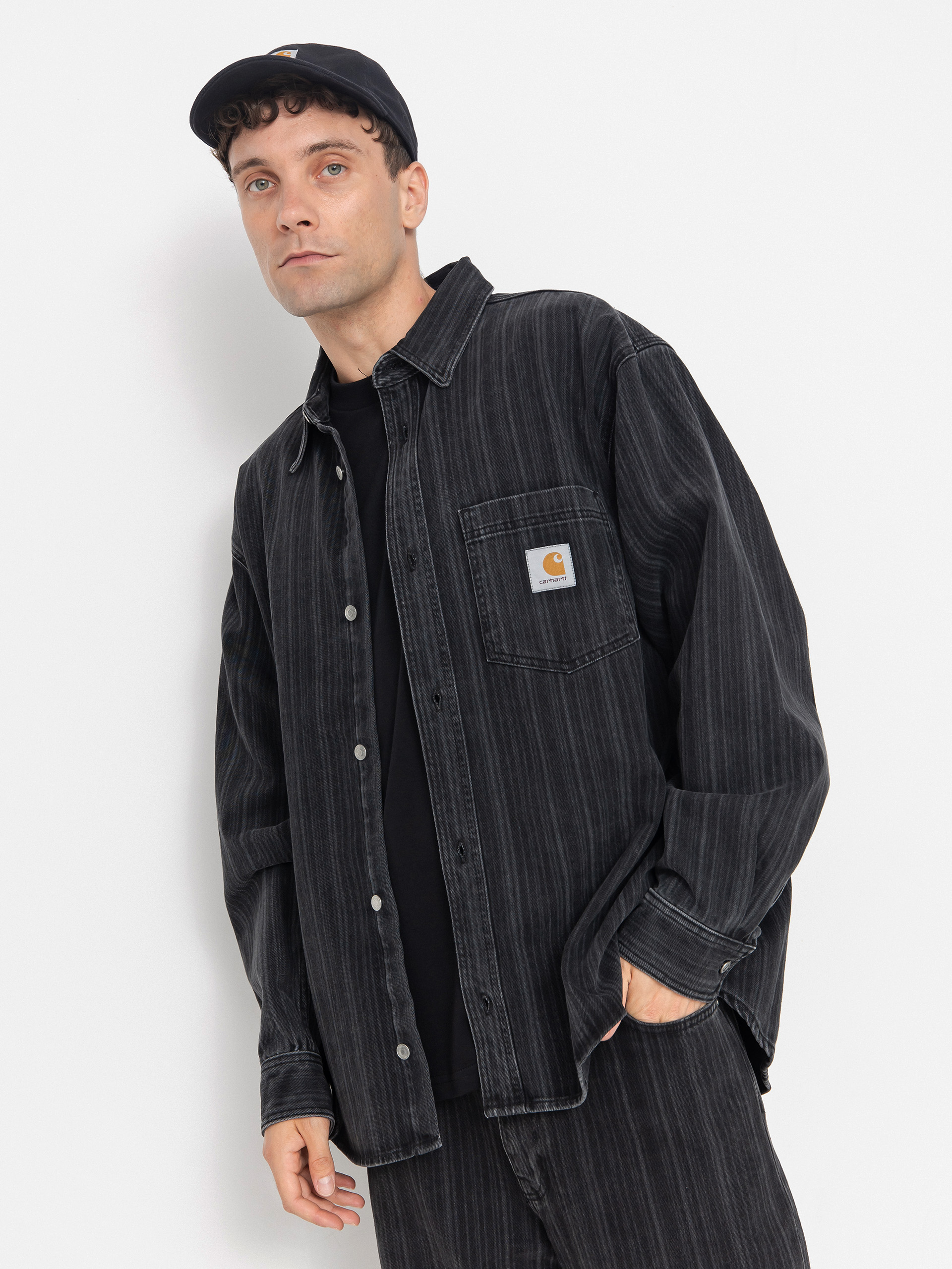 Kurtka Carhartt WIP Rylan (rylan stripe/black/stone washed)