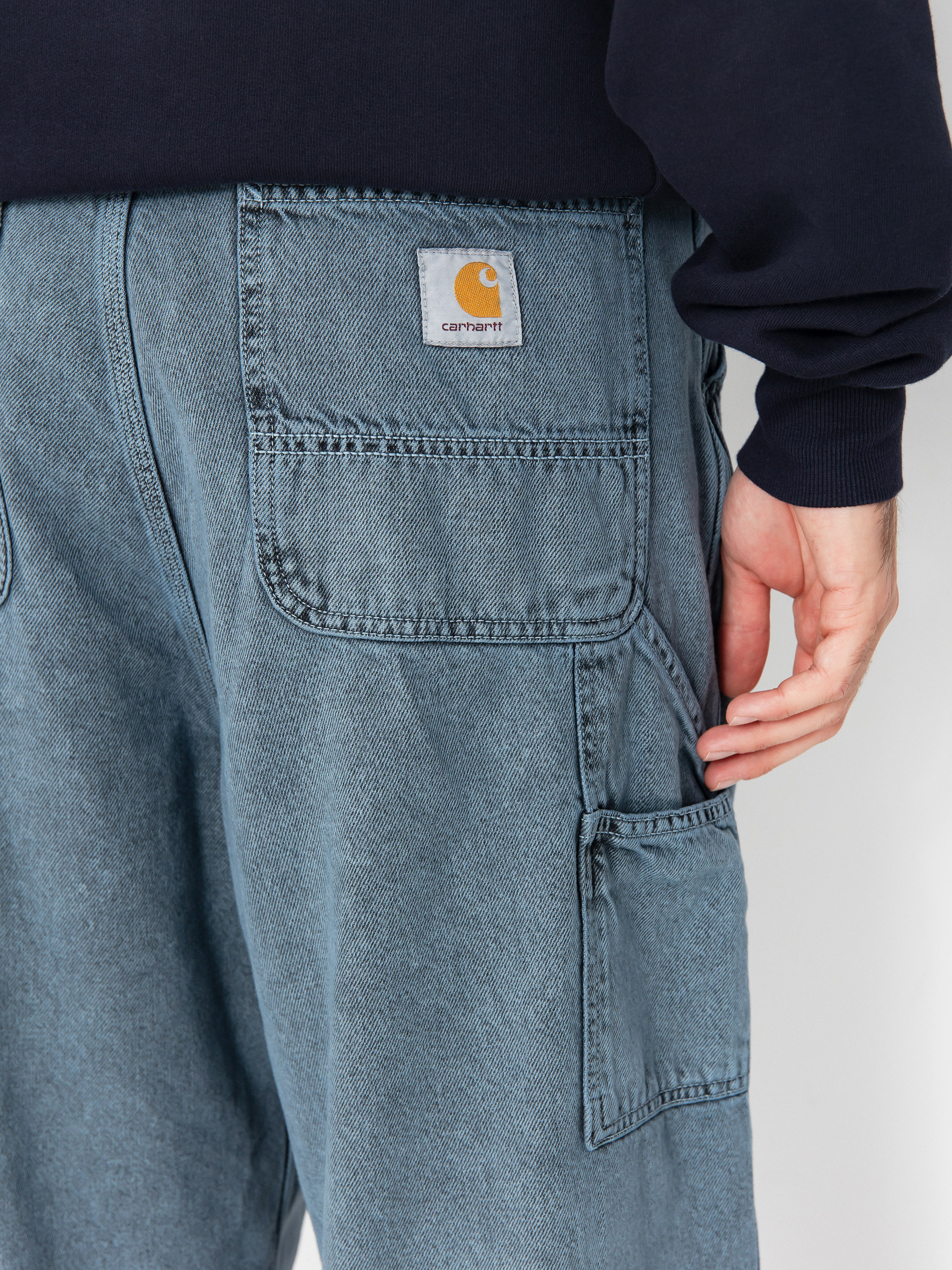 Spodnie Carhartt WIP OG Single Knee (black/blue fog/garment dyed)