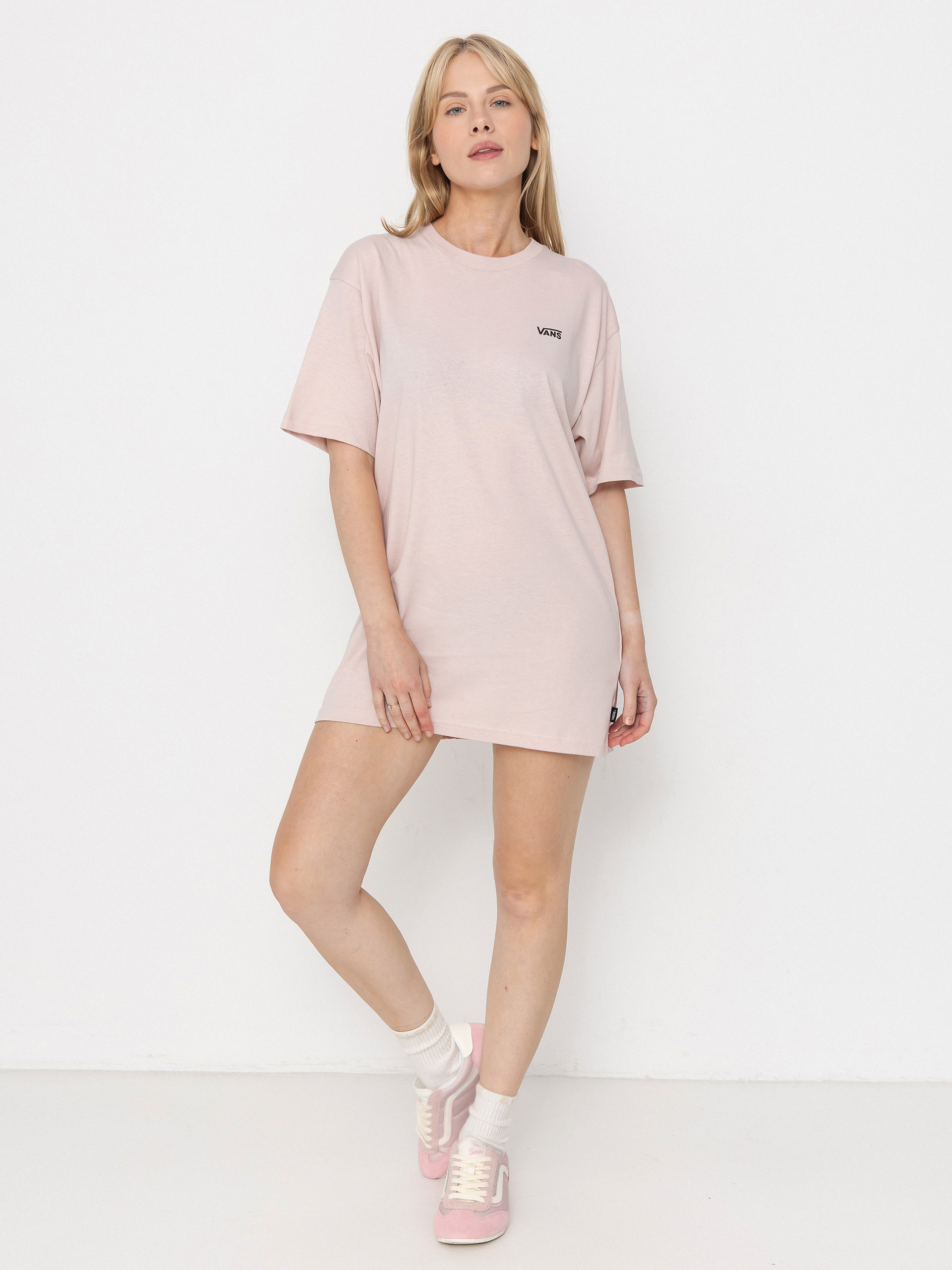 T-shirt Vans Left Chest Logo Em Wmn (sepia rose)