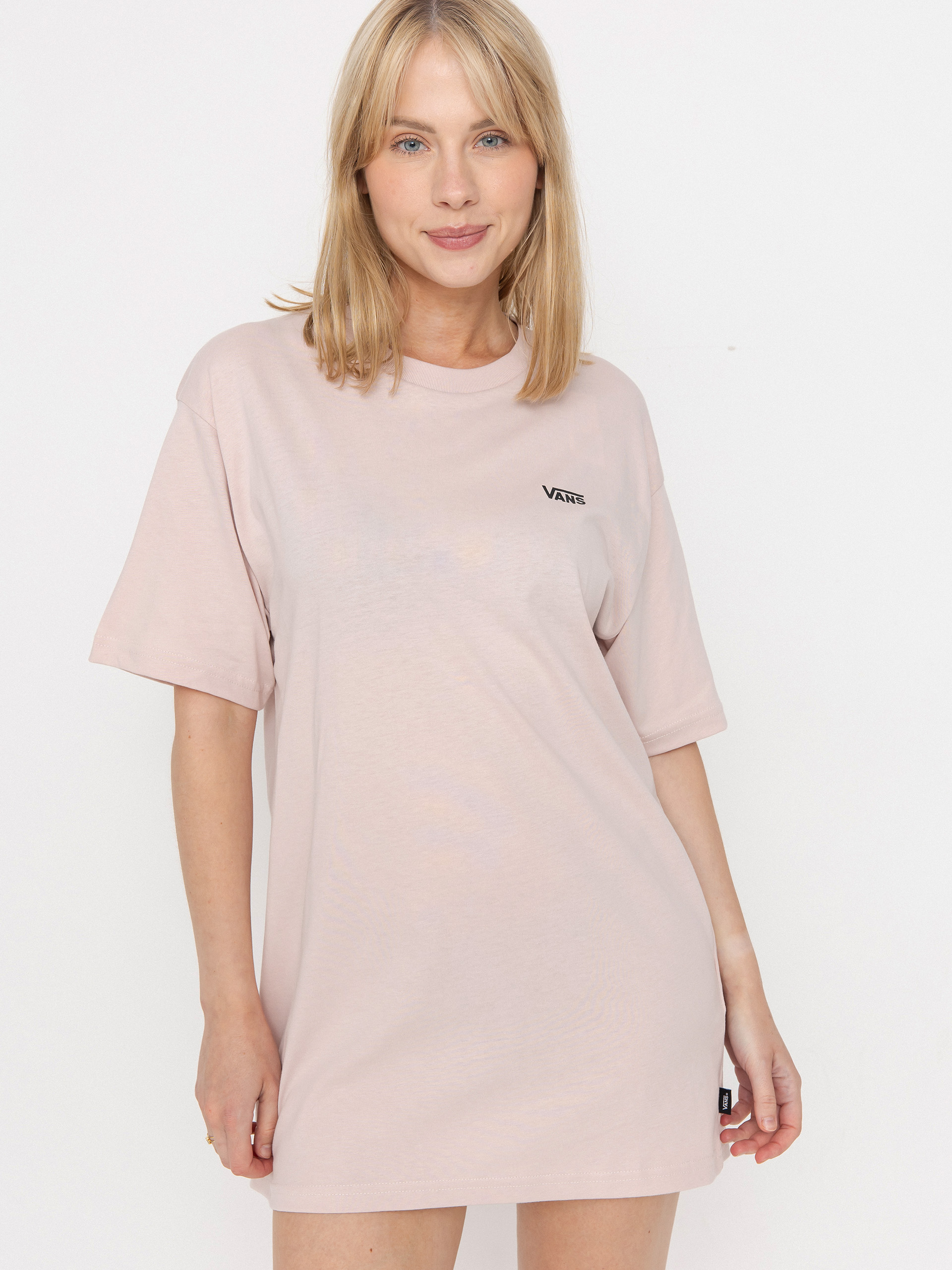 T-shirt Vans Left Chest Logo Em Wmn (sepia rose)