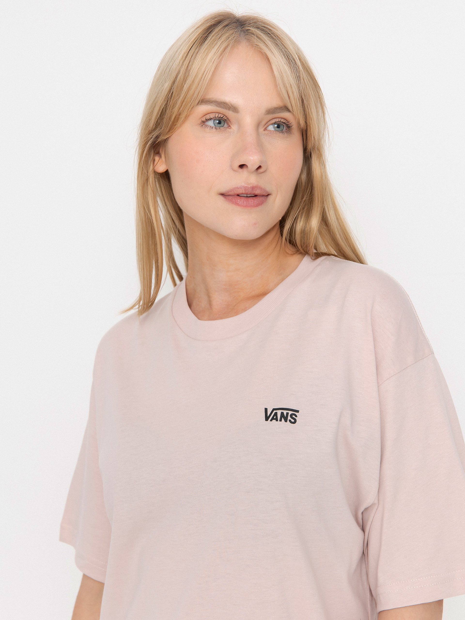 T-shirt Vans Left Chest Logo Em Wmn (sepia rose)