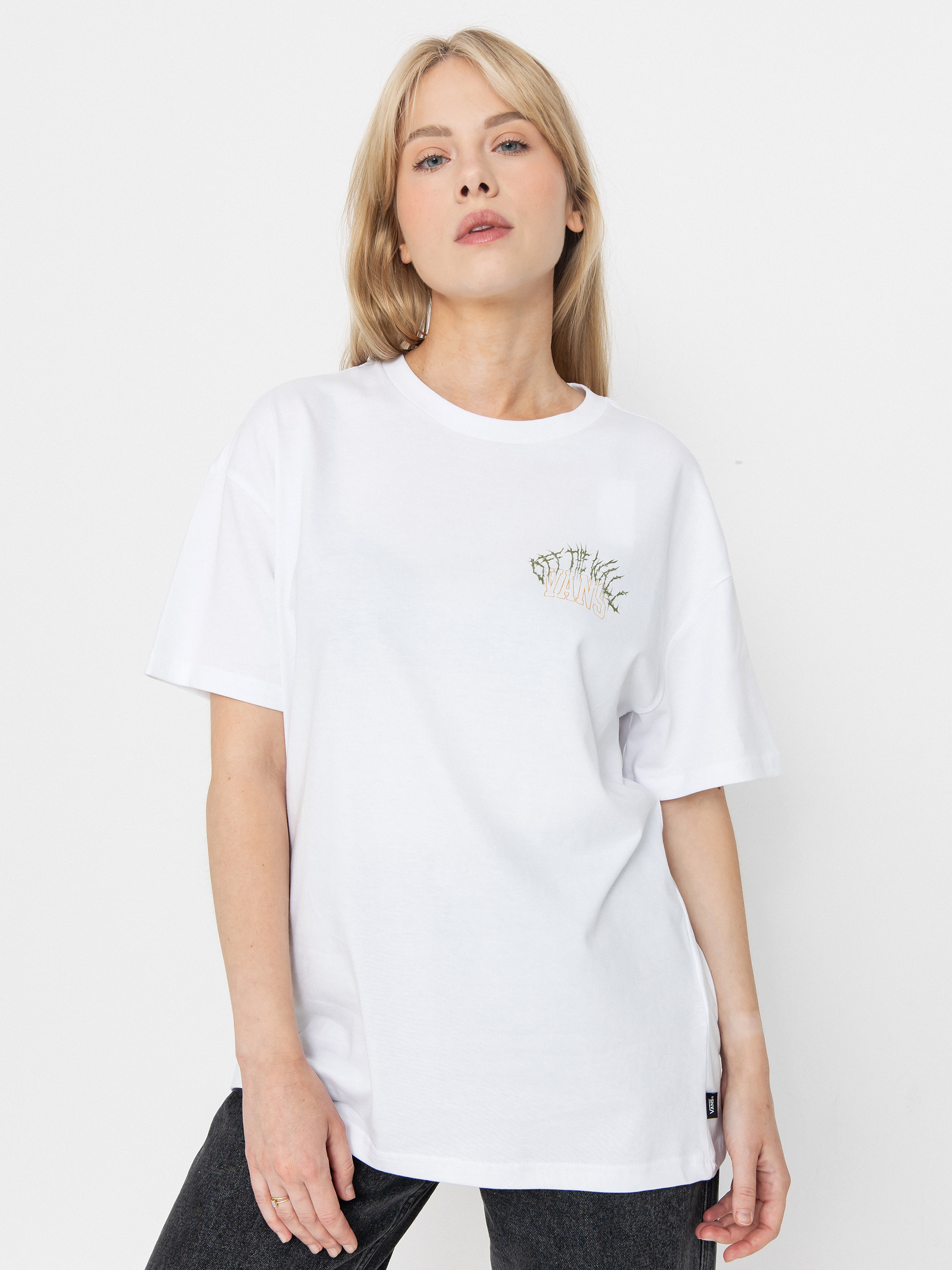 T-shirt Vans Metal University Oversized Wmn (white)