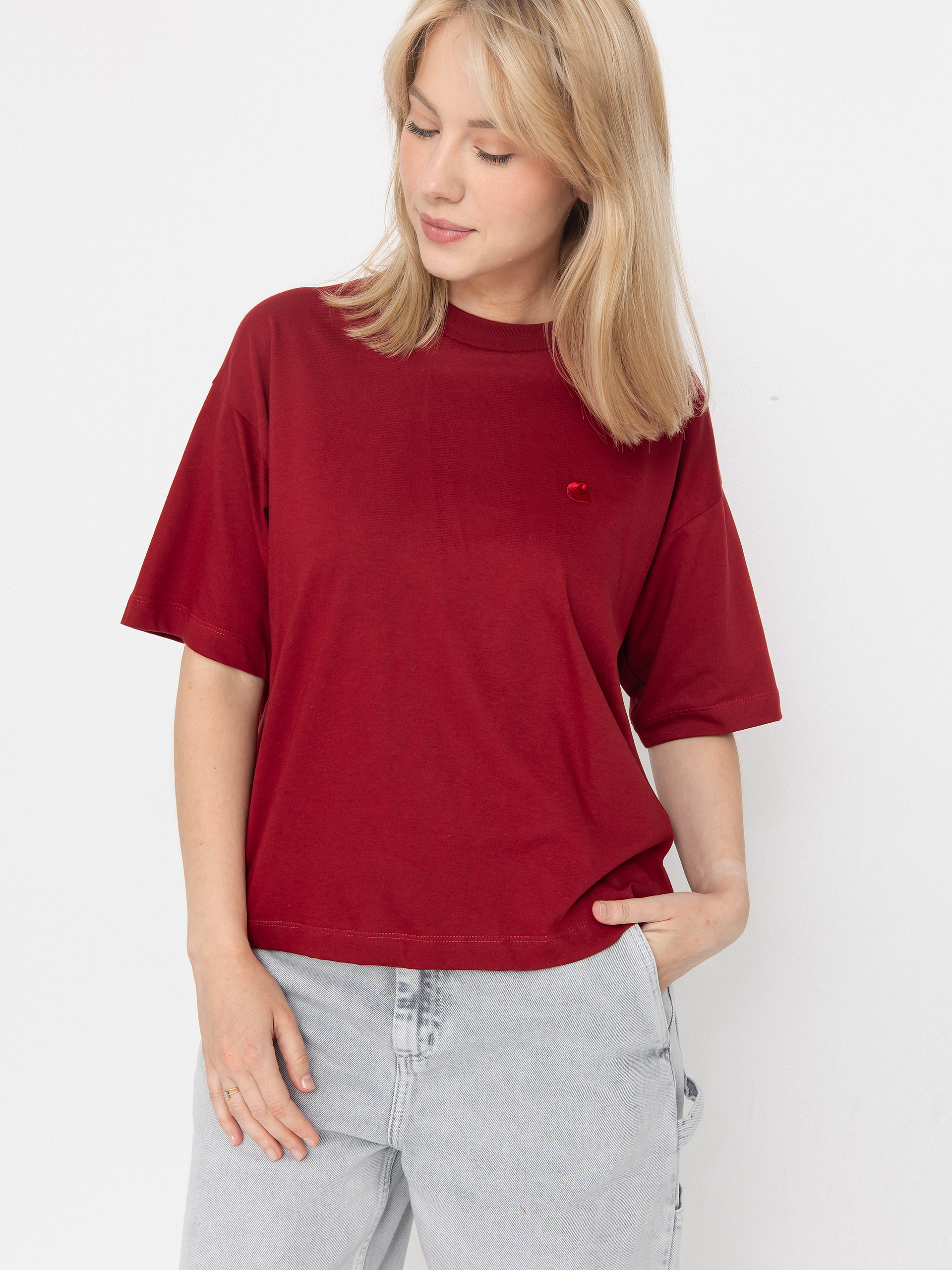 T-shirt Carhartt WIP Chester Wmn (scarlet)