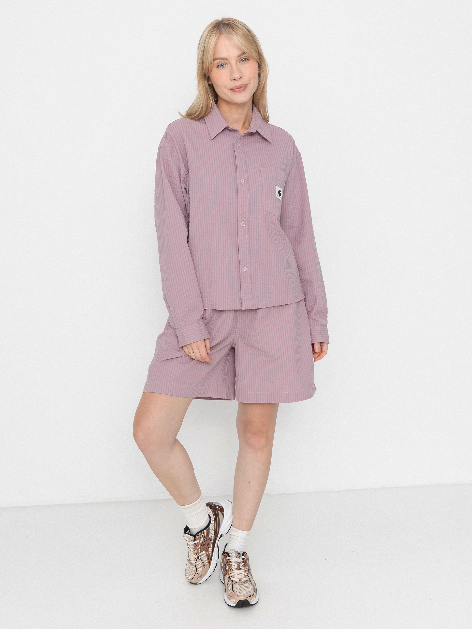 Koszula Carhartt WIP Toland Wmn (toland stripe/pink fog)