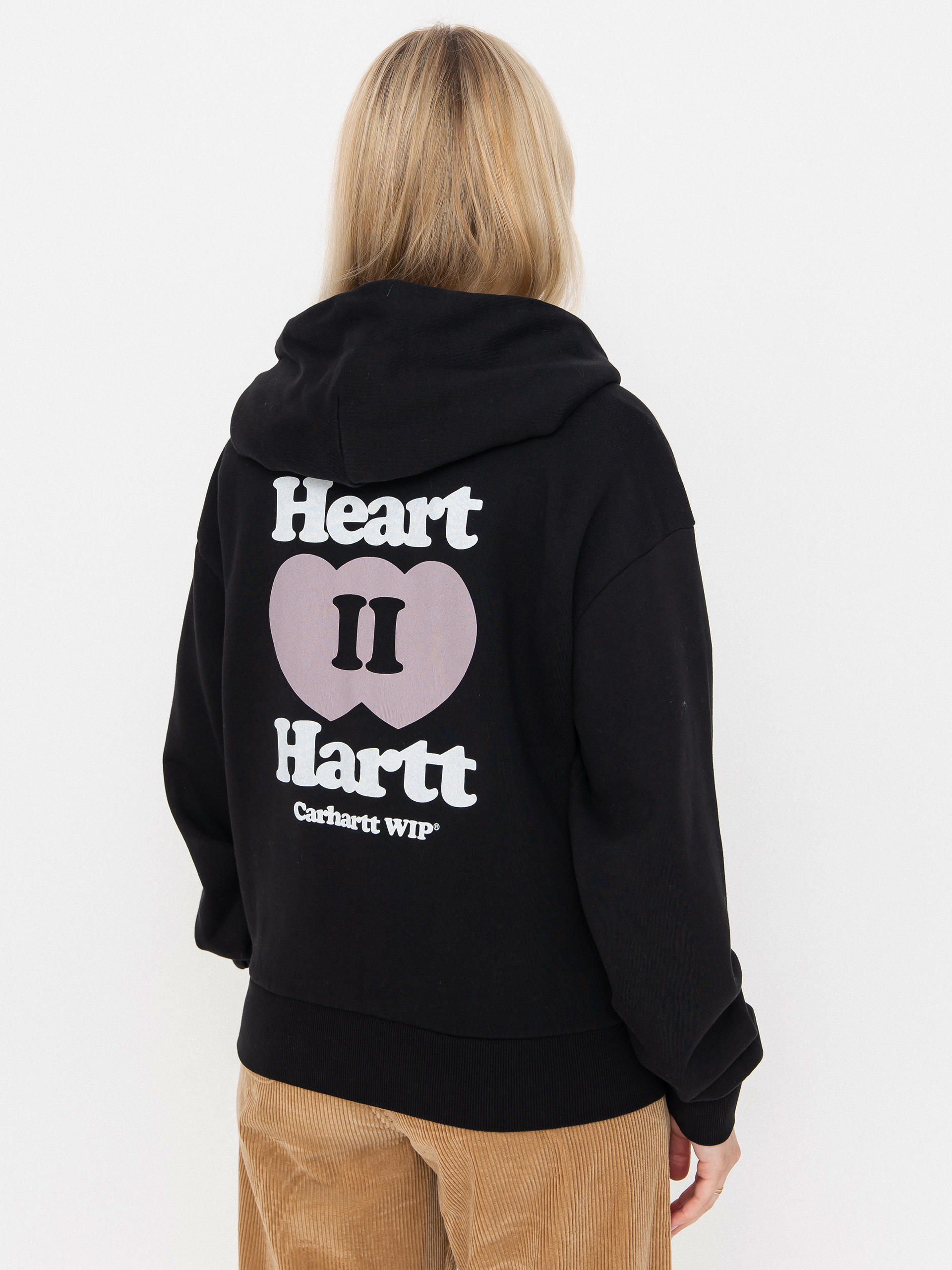 Bluza z kapturem Carhartt WIP Heart II Hartt ZHD Wmn (black)