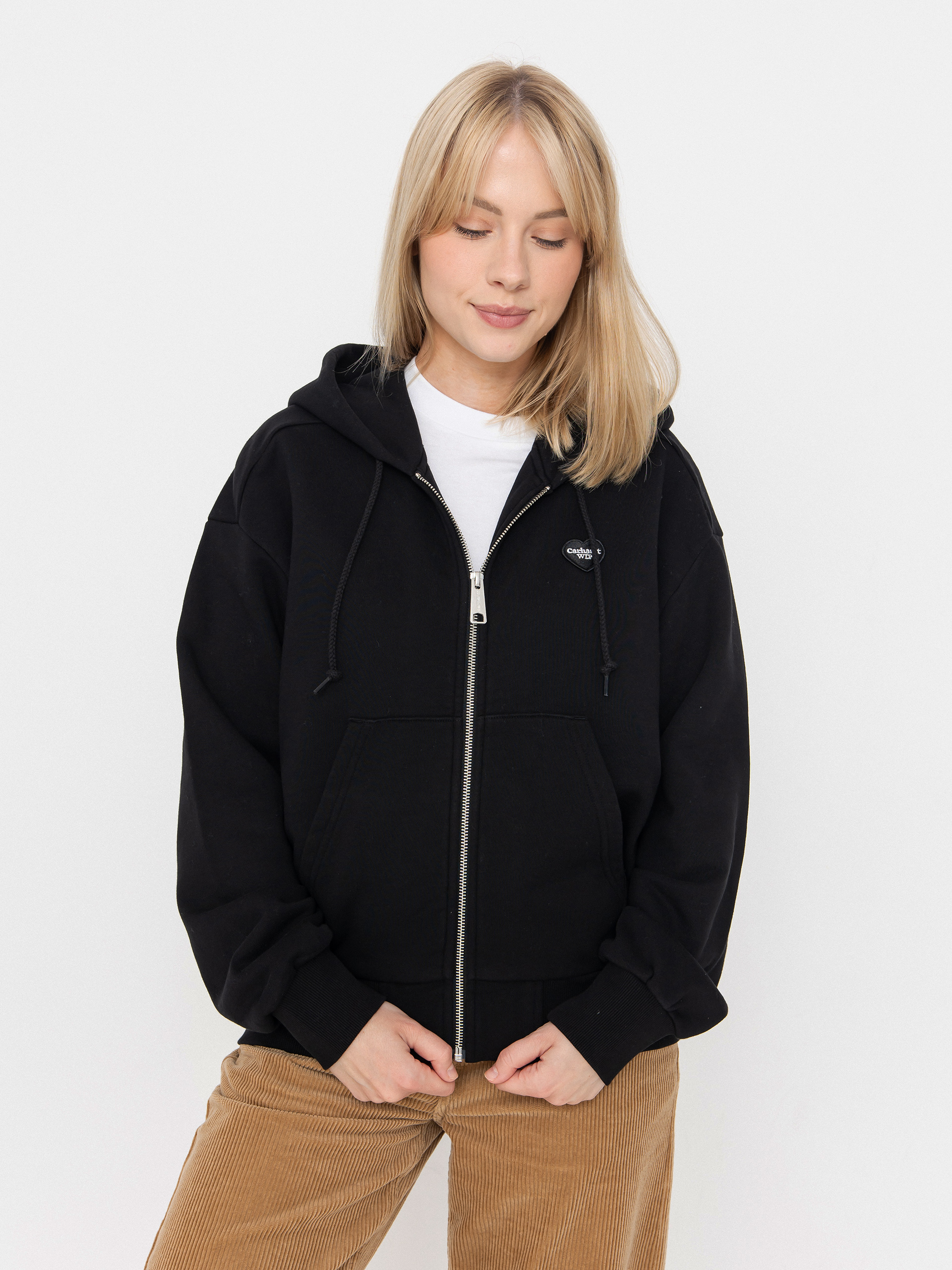 Bluza z kapturem Carhartt WIP Heart II Hartt ZHD Wmn (black)