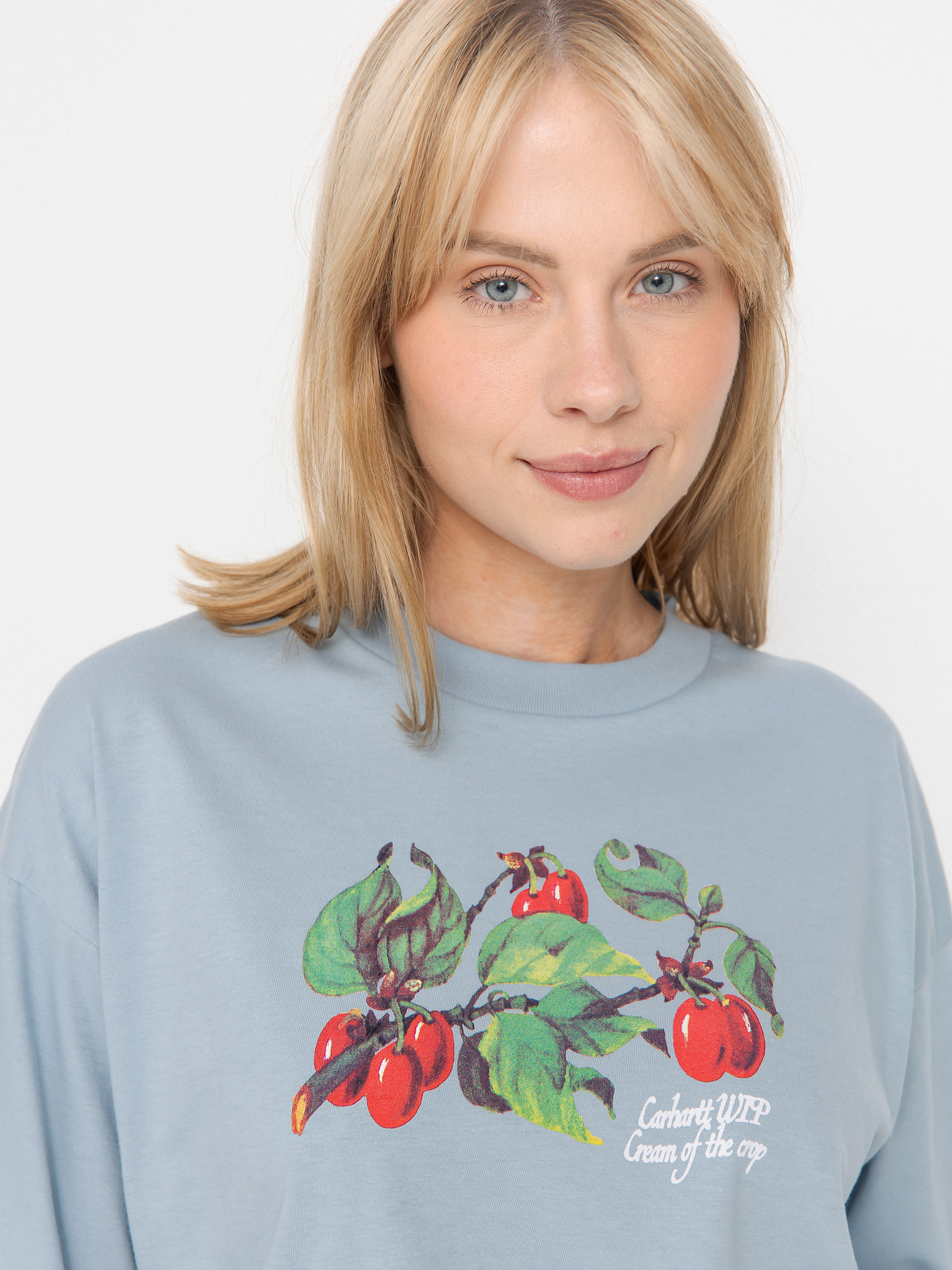 T-shirt Carhartt WIP Cream Of The Crop Wmn (blue fog)