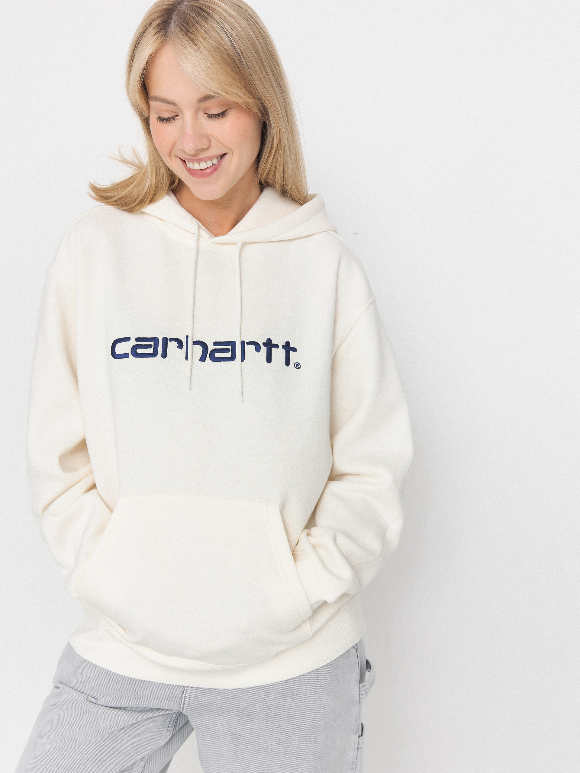 Bluza z kapturem Carhartt WIP Carhartt HD Wmn (wax/wolfsbane)