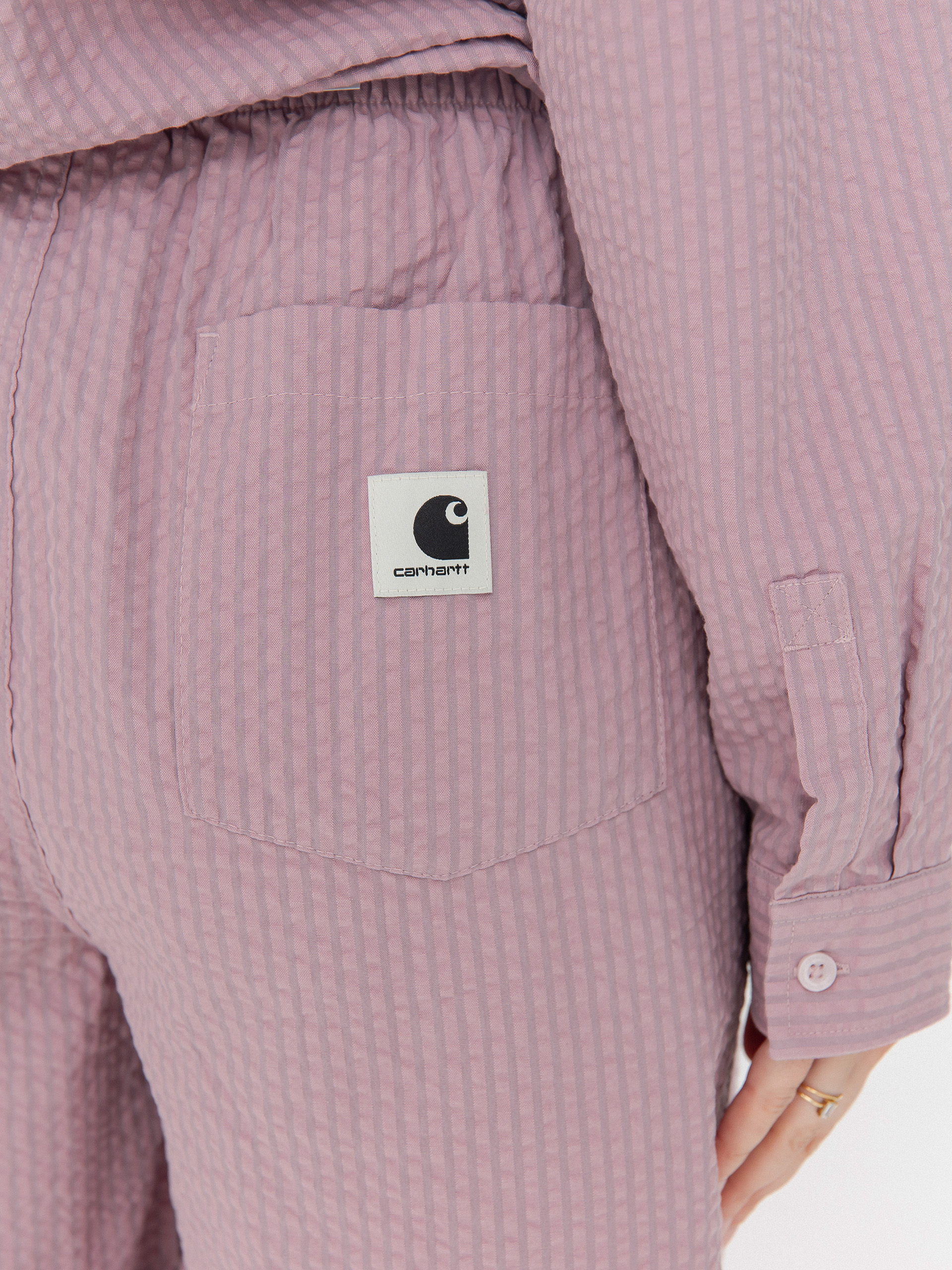 Szorty Carhartt WIP Toland Wmn (toland stripe/pink fog)