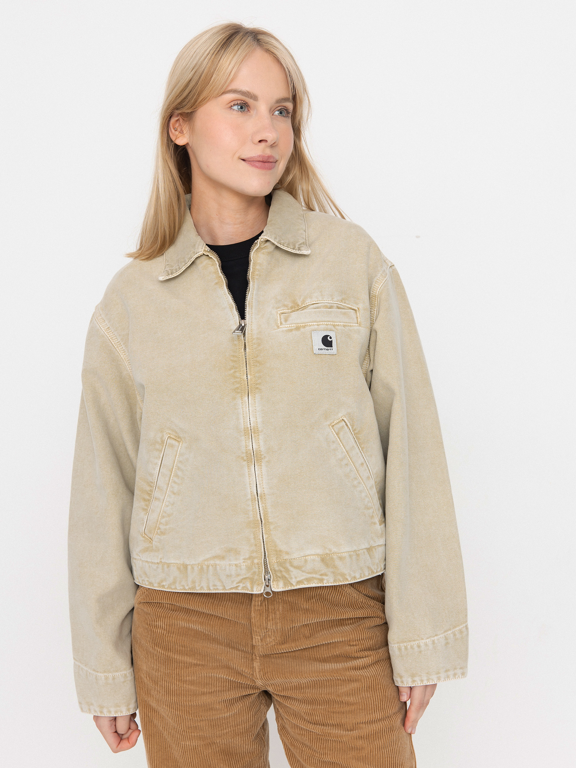 Kurtka Carhartt WIP Emery Wmn (dusty h brown/dusty h brown/chalk wash)