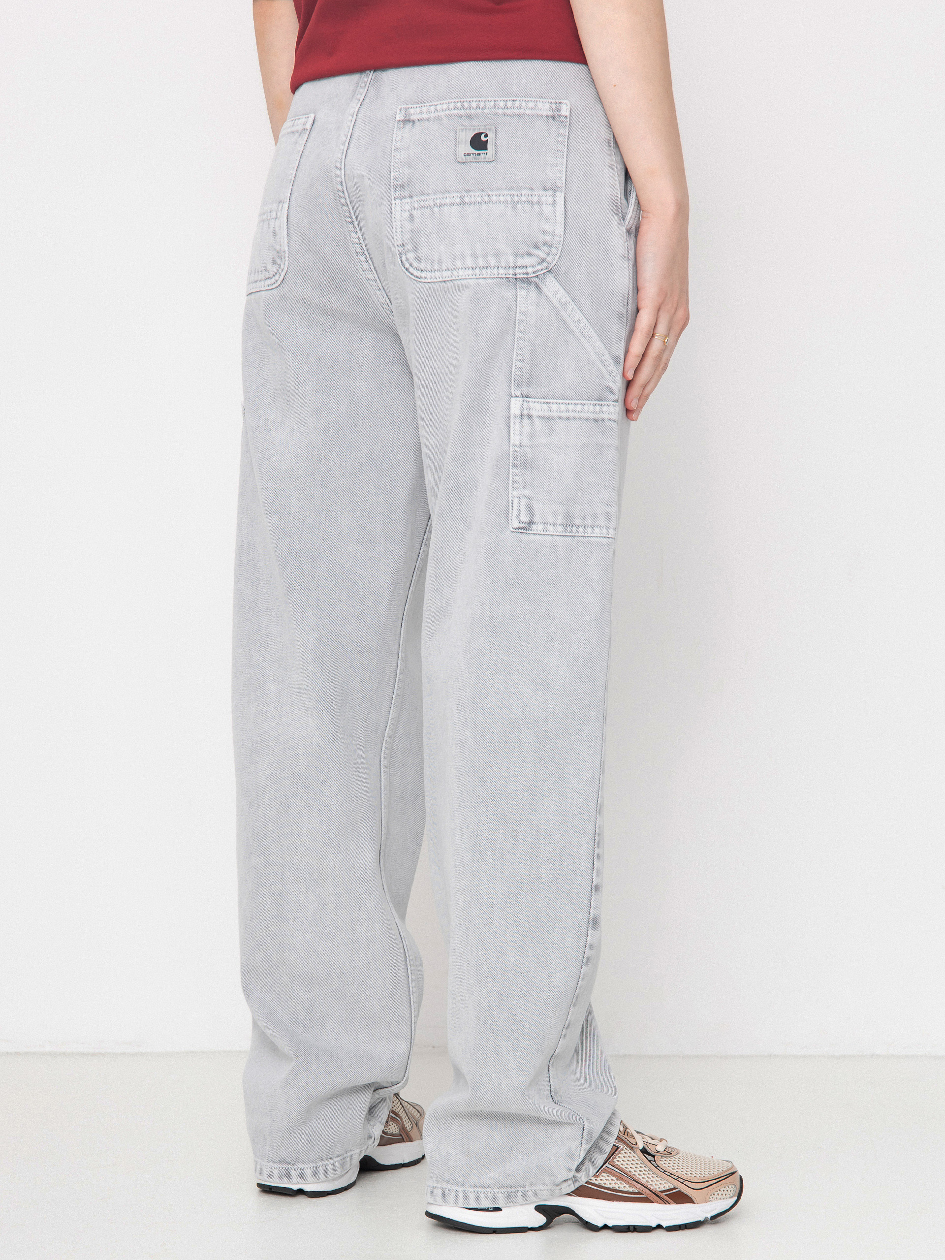 Spodnie Carhartt WIP Pierce Straight Wmn (black/chalk wash)