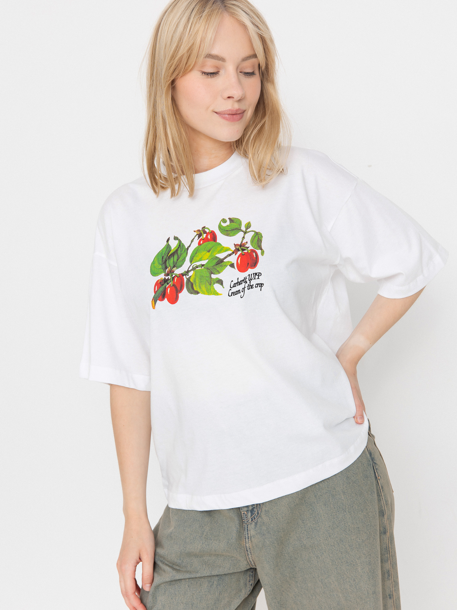 T-shirt Carhartt WIP Cream Of The Crop Wmn (white)