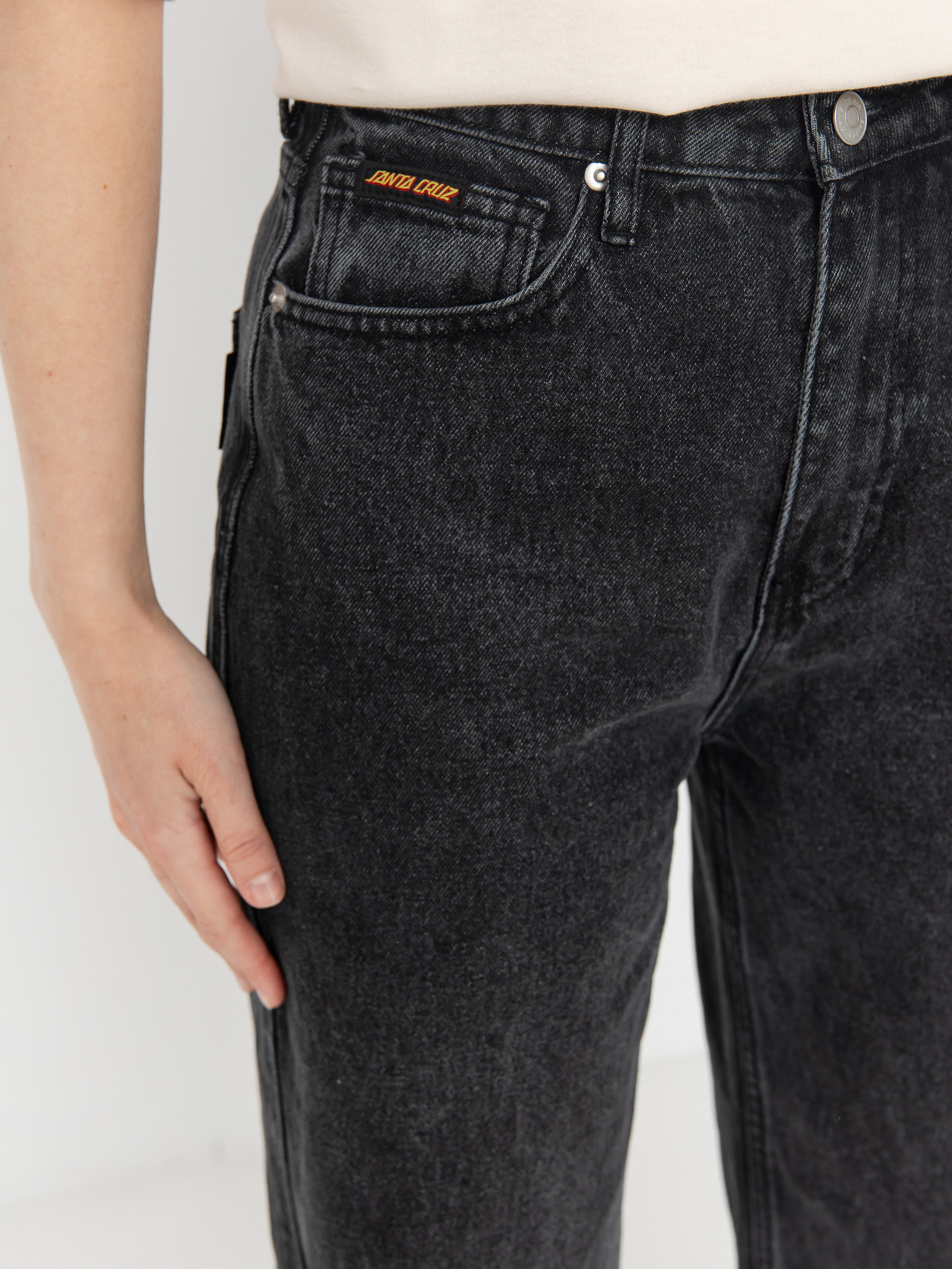 Spodnie Santa Cruz Classic Baggy Jeans Wmn (black wash)