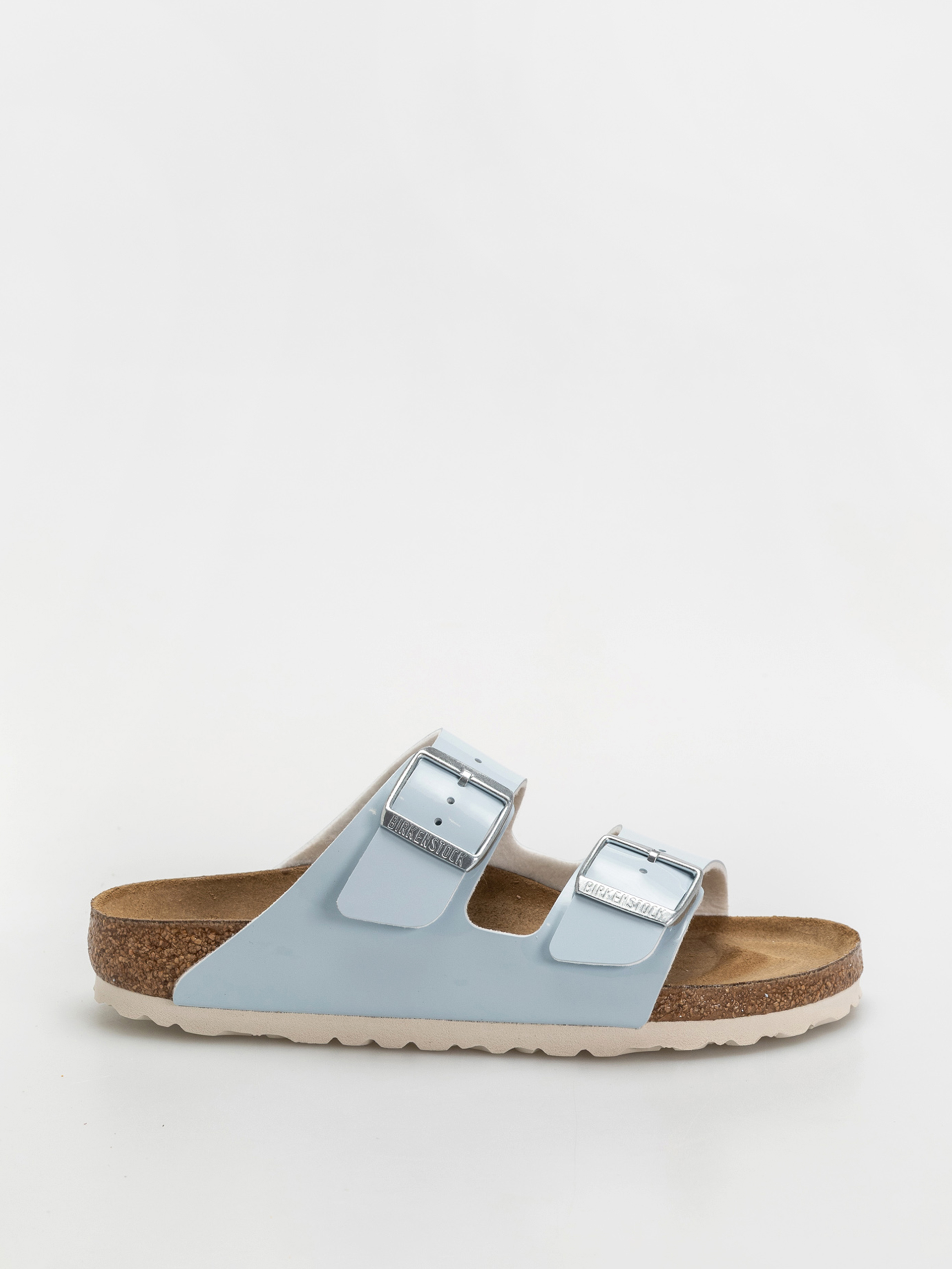 Klapki Birkenstock Arizona Briko Flor Narrow Wmn (patent baby blue)