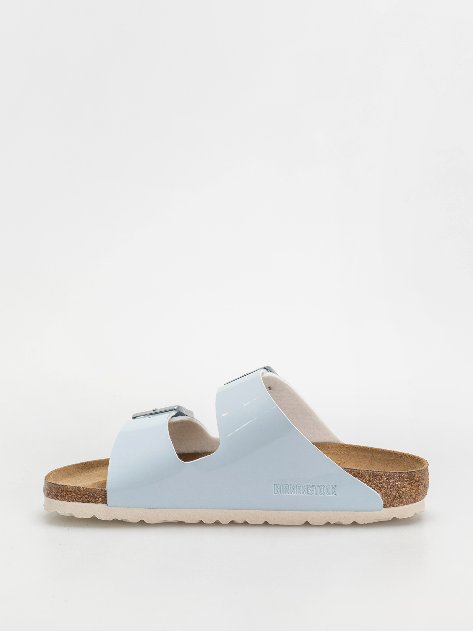 Klapki Birkenstock Arizona Briko Flor Narrow Wmn (patent baby blue)