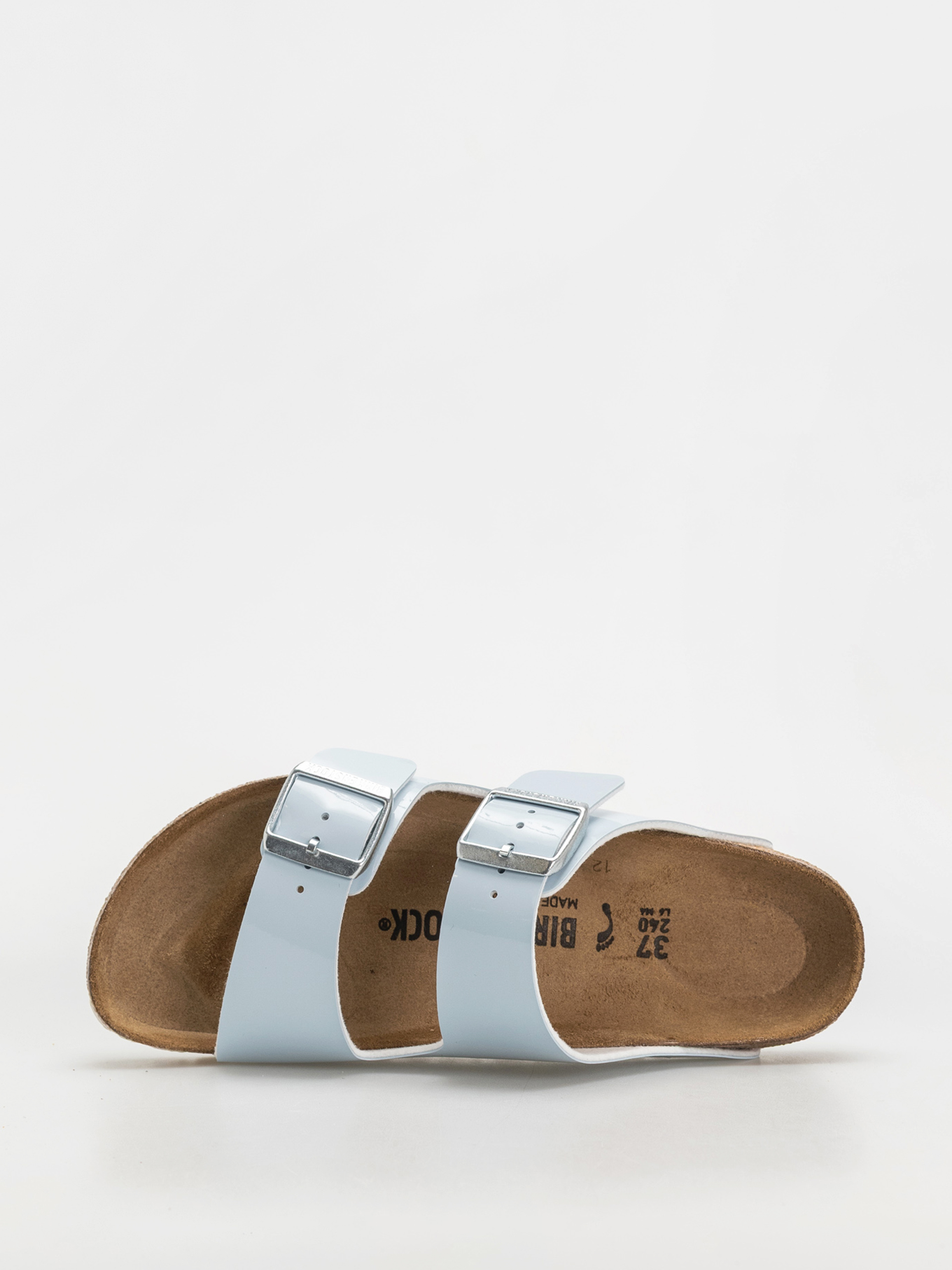 Klapki Birkenstock Arizona Briko Flor Narrow Wmn (patent baby blue)