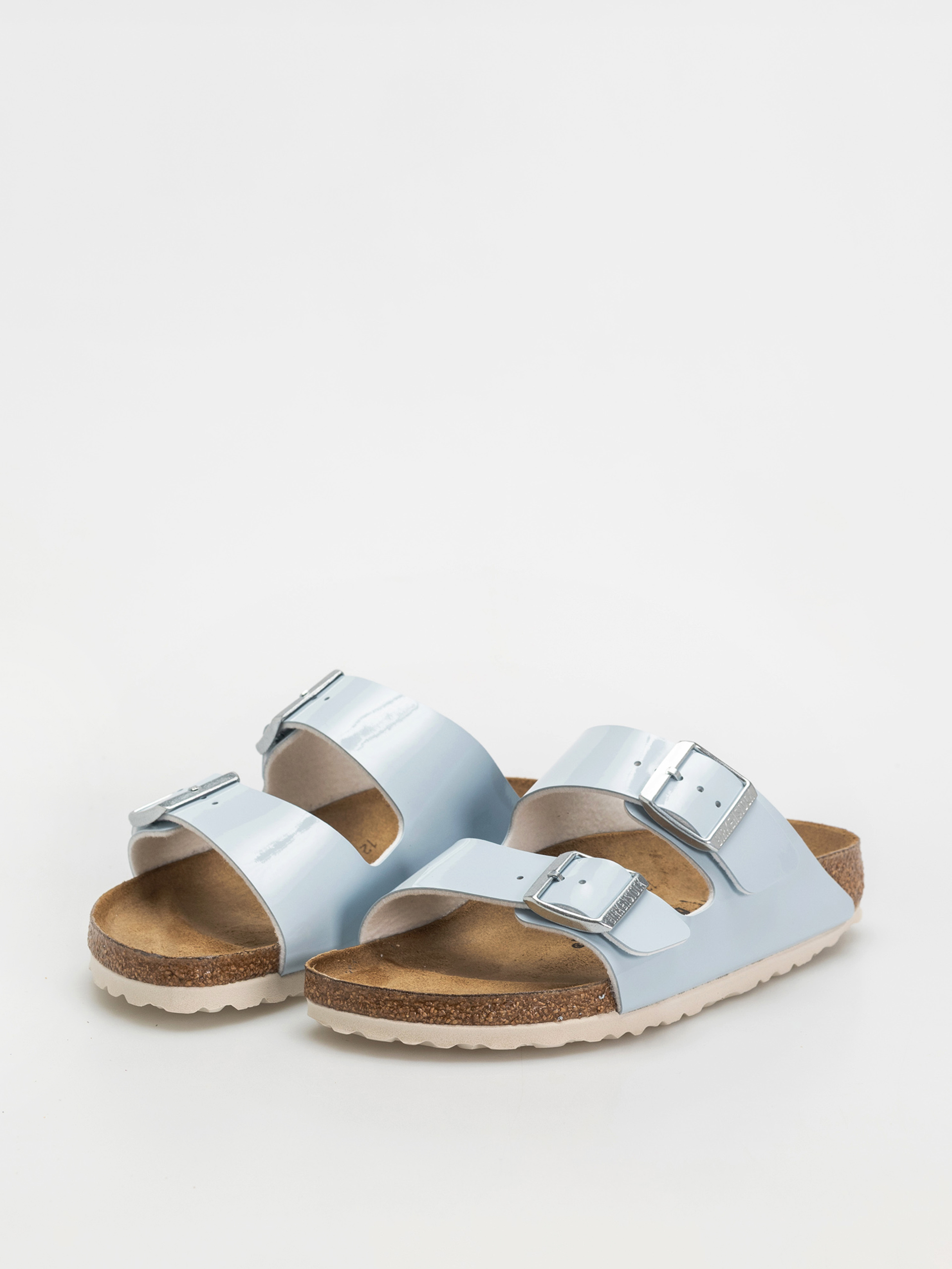 Klapki Birkenstock Arizona Briko Flor Narrow Wmn (patent baby blue)