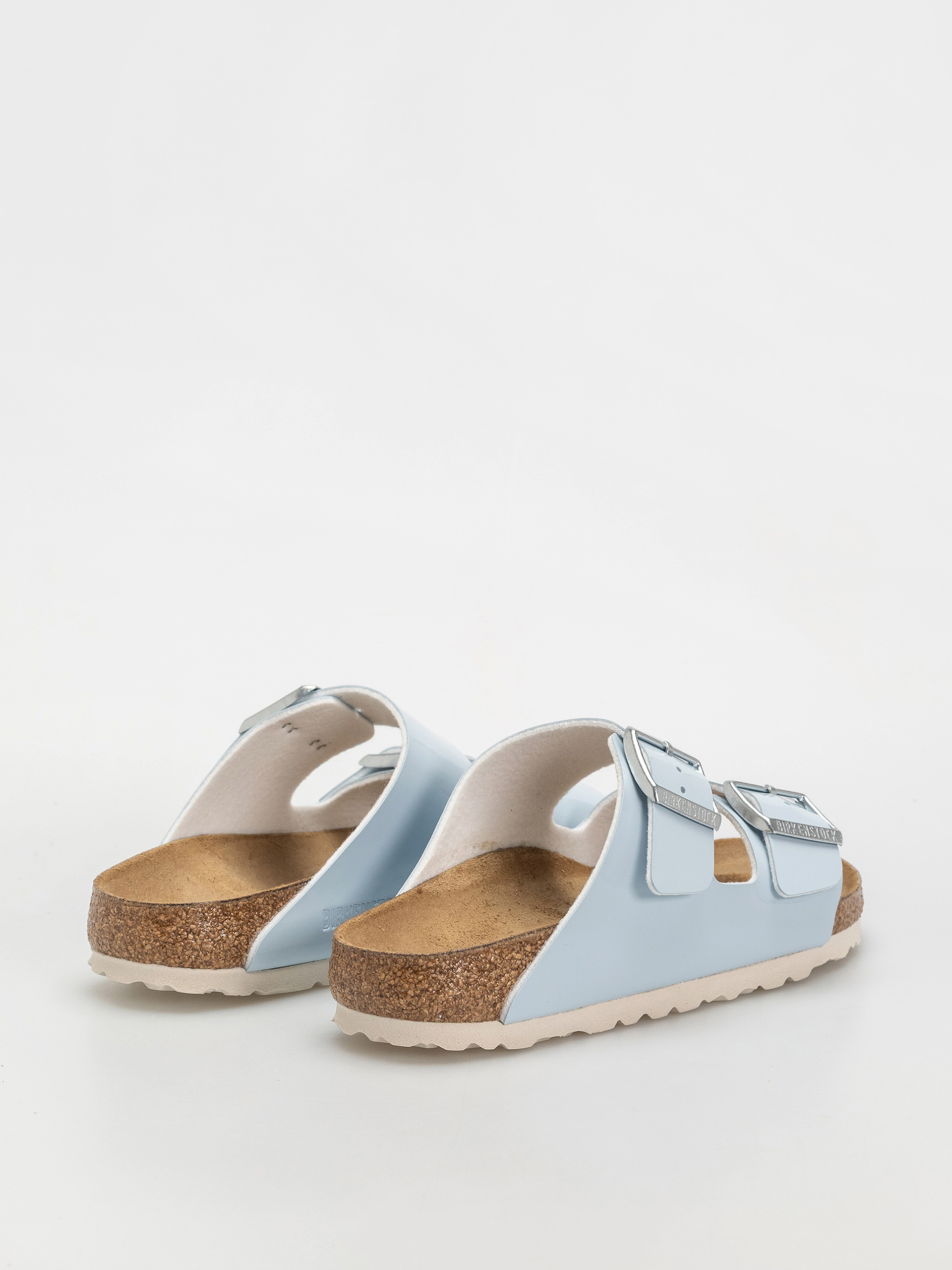 Klapki Birkenstock Arizona Briko Flor Narrow Wmn (patent baby blue)