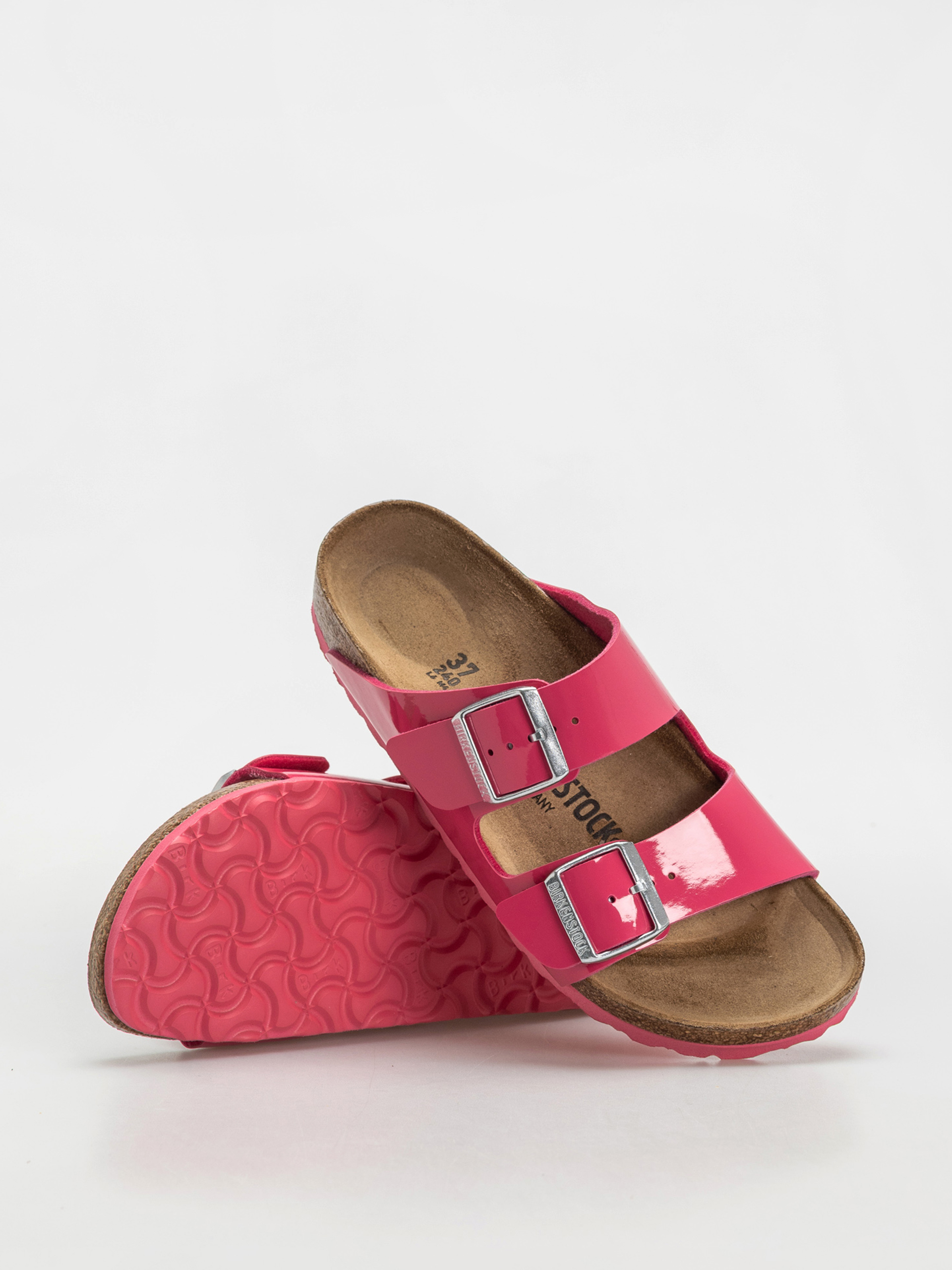 Klapki Birkenstock Arizona Briko Flor Narrow Wmn (patent fuchsia tulip)